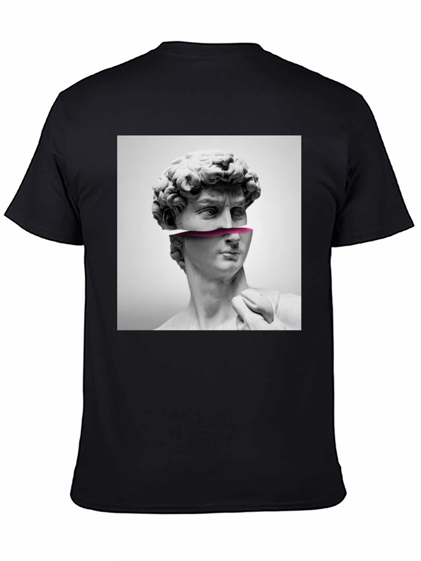 David Bust Graphic Print Black T-Shirt