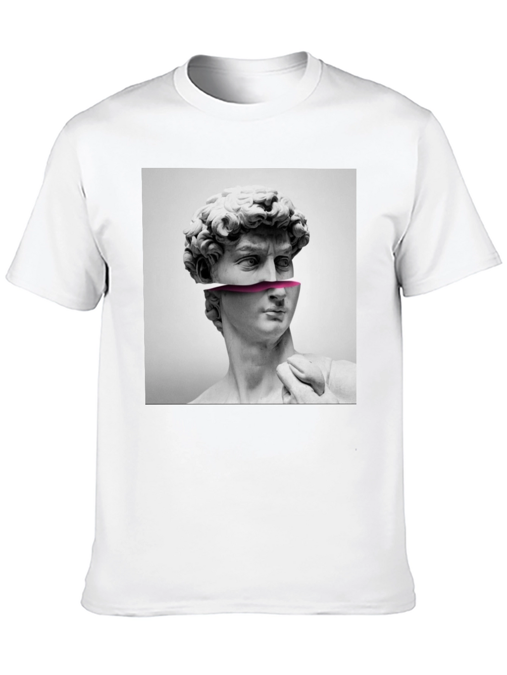 David Bust Graphic Print Black T-Shirt