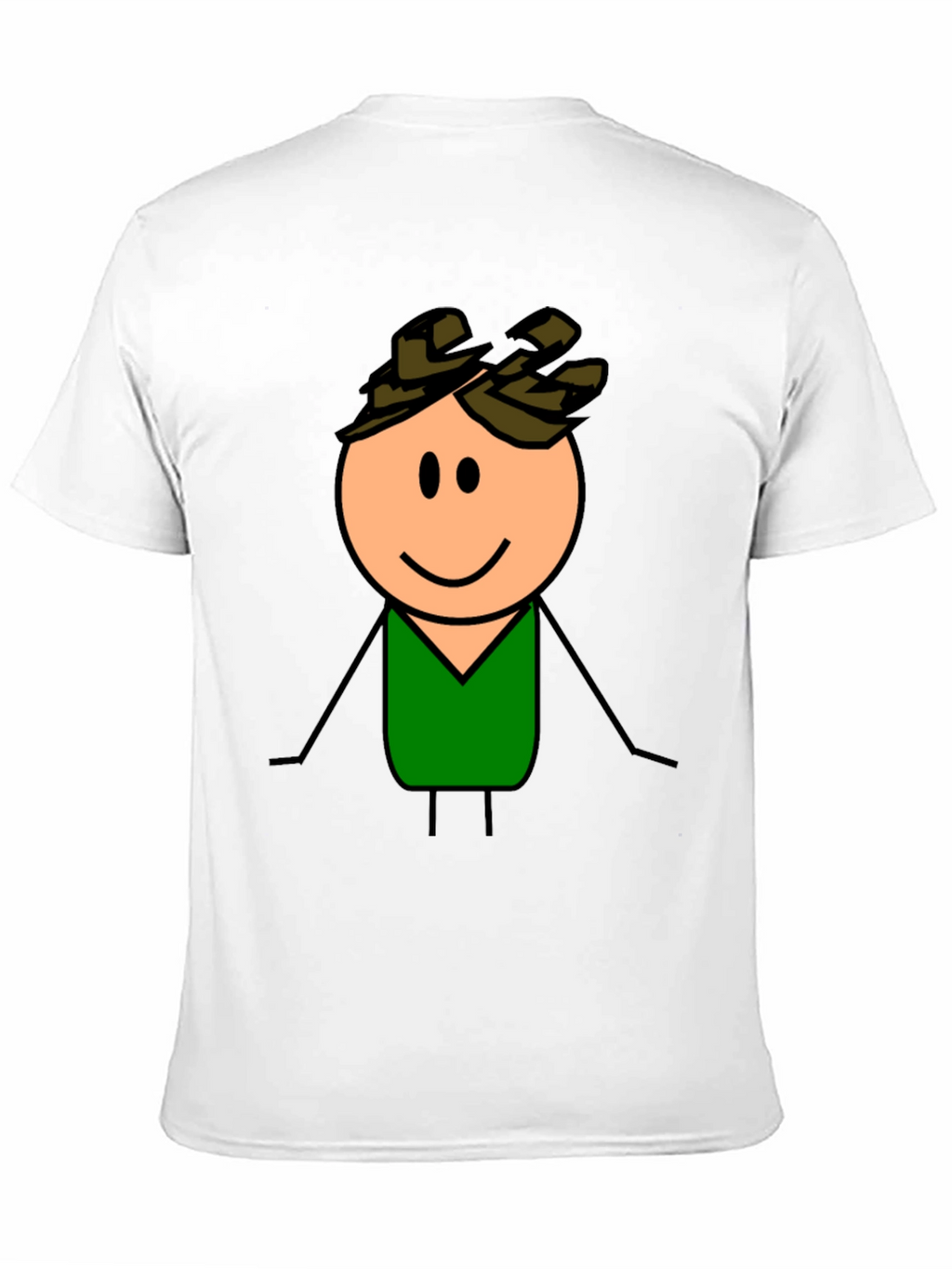 Cartoon Character Graphic T-Shirt - Black