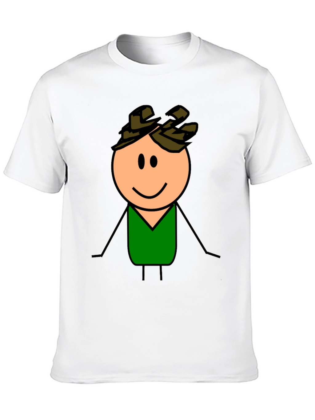 Cartoon Character Graphic T-Shirt - Black