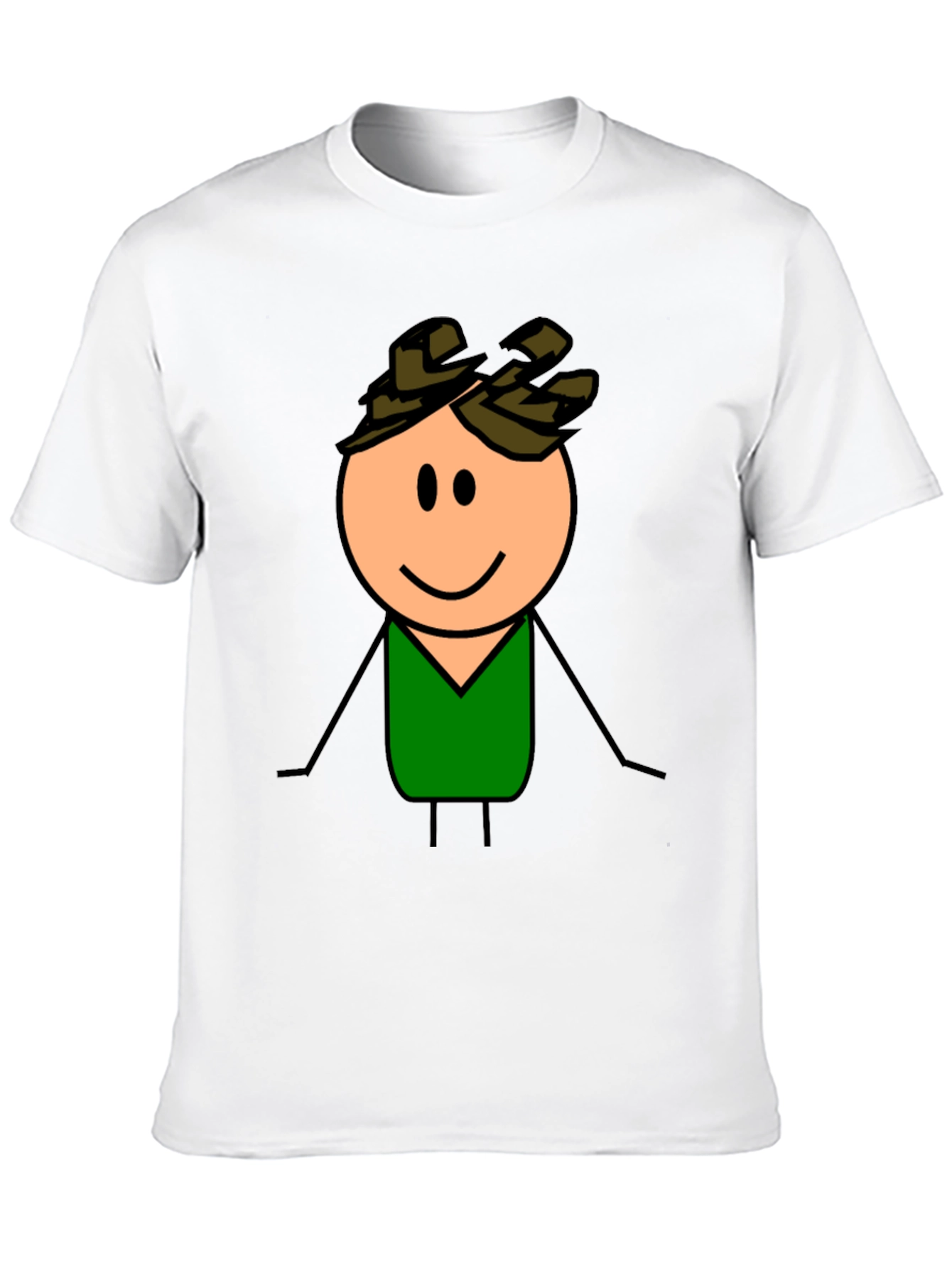 Cartoon Character Graphic T-Shirt - Black