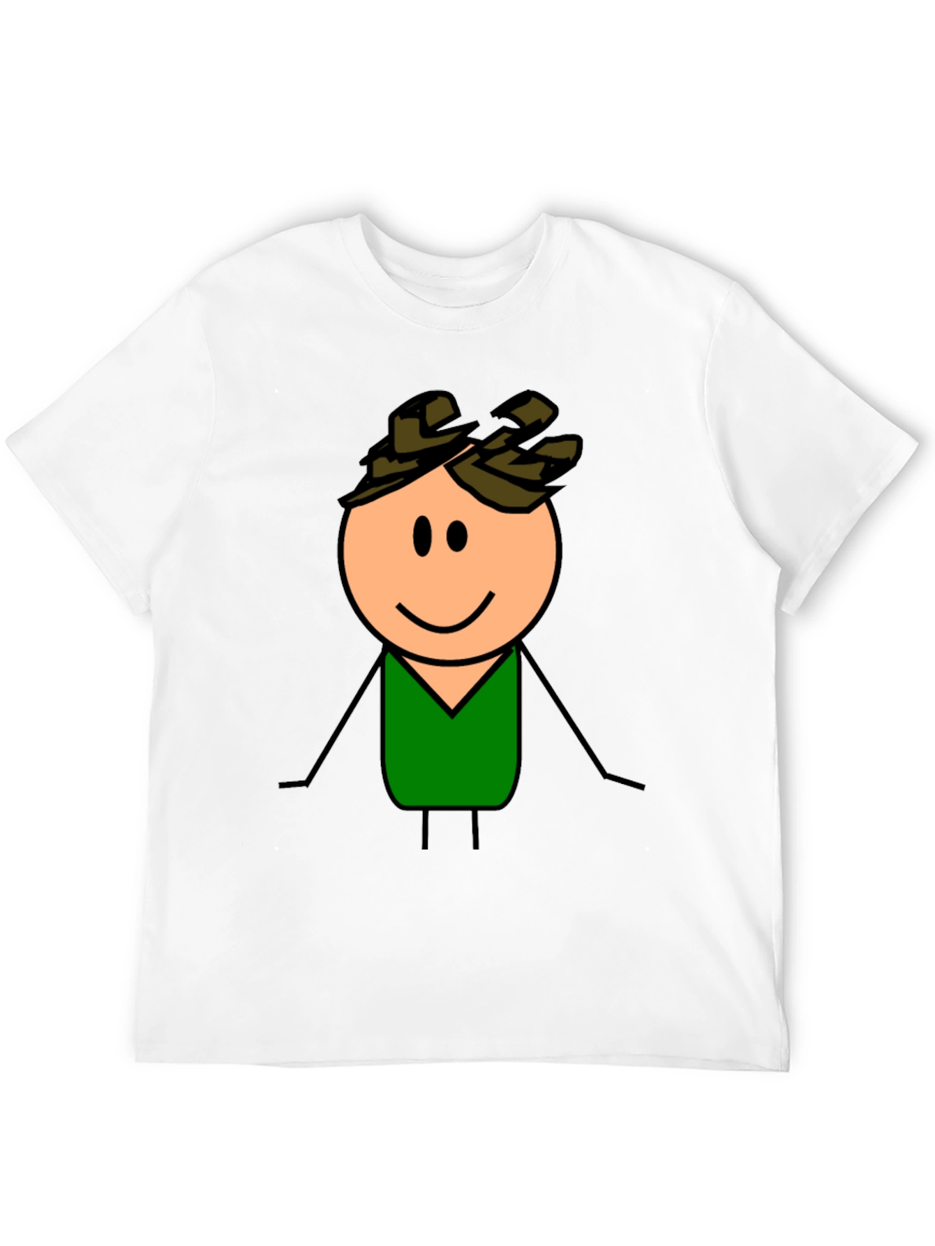 Cartoon Character Graphic T-Shirt - Black