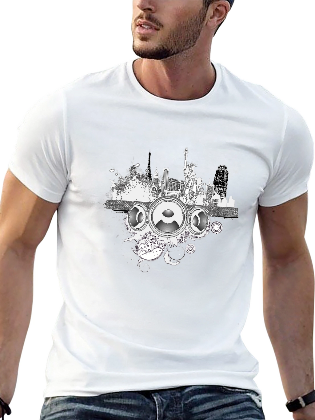 Urban Beats Black T-Shirt