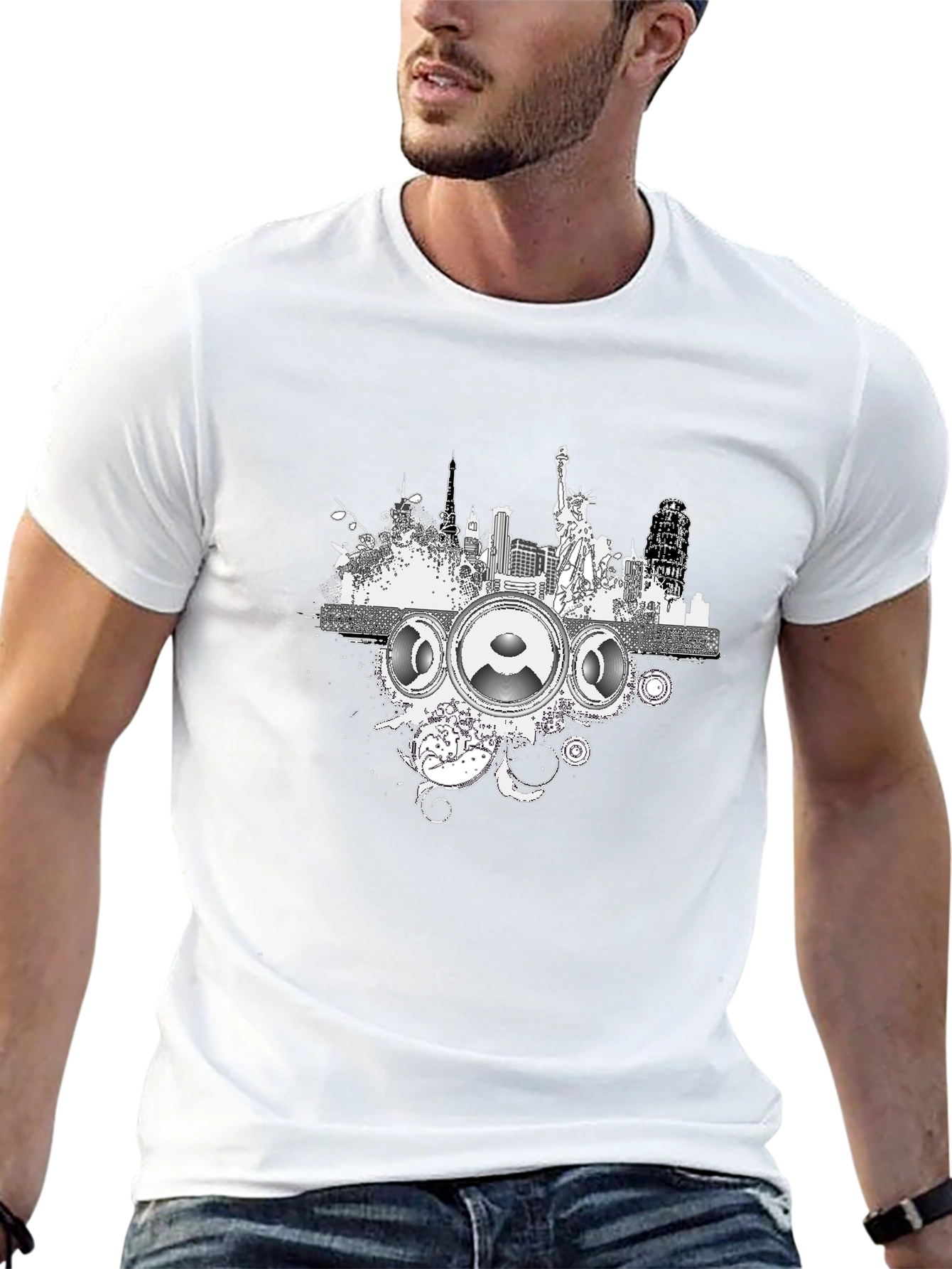 Urban Beats Black T-Shirt