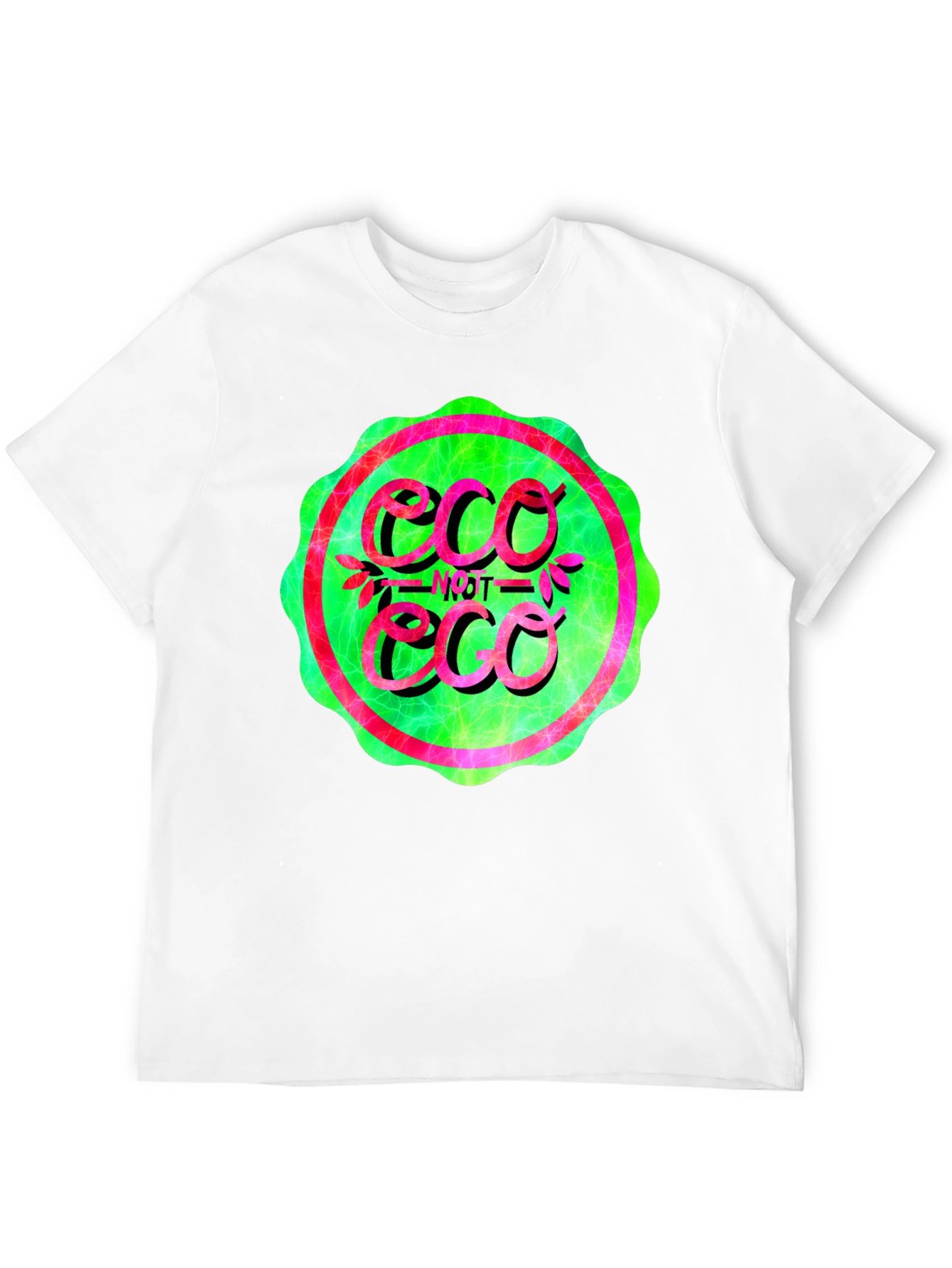 Eco Not Eco Graphic Tee - Trendy Statement Shirt