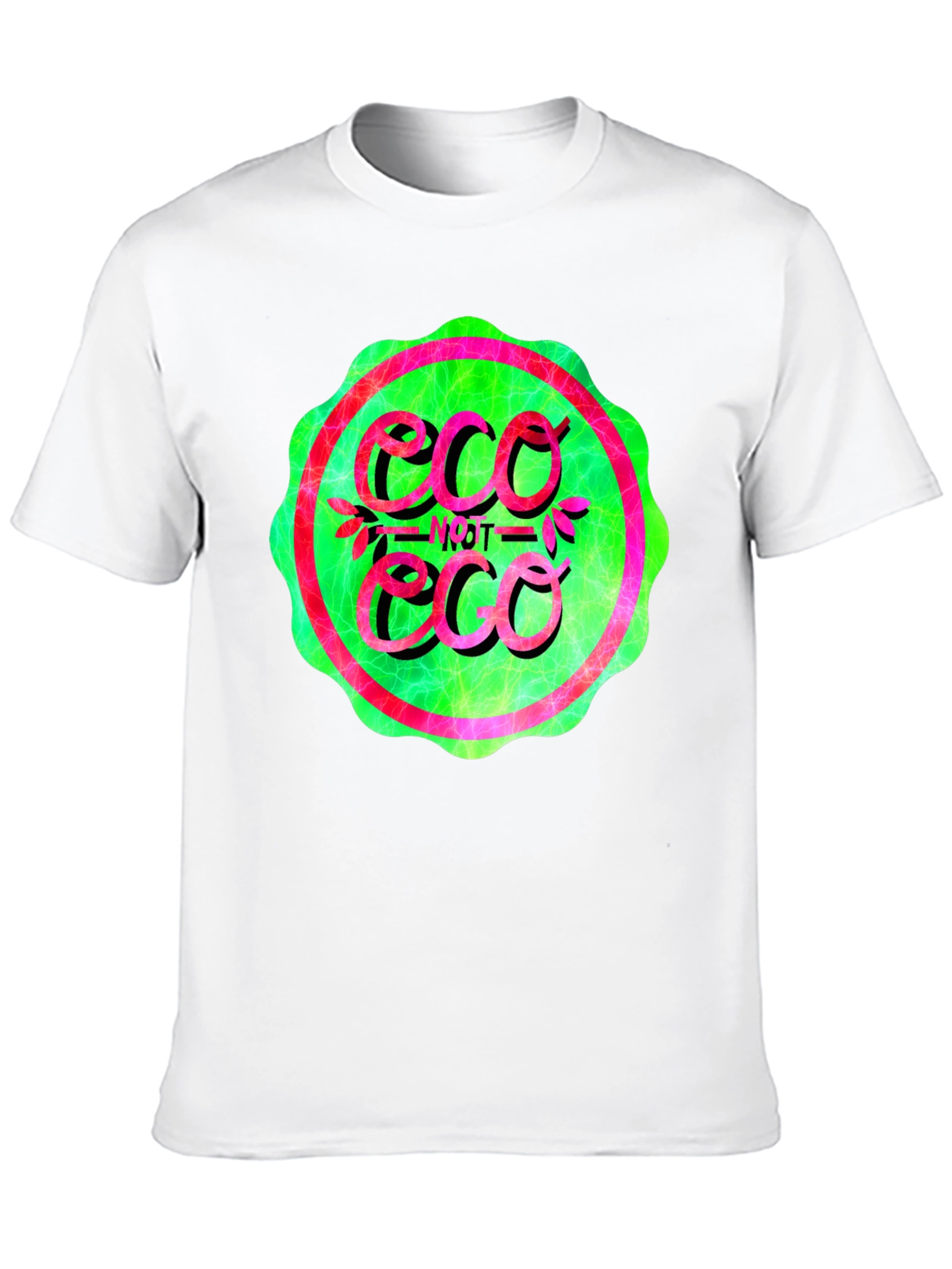 Eco Not Eco Graphic Tee - Trendy Statement Shirt