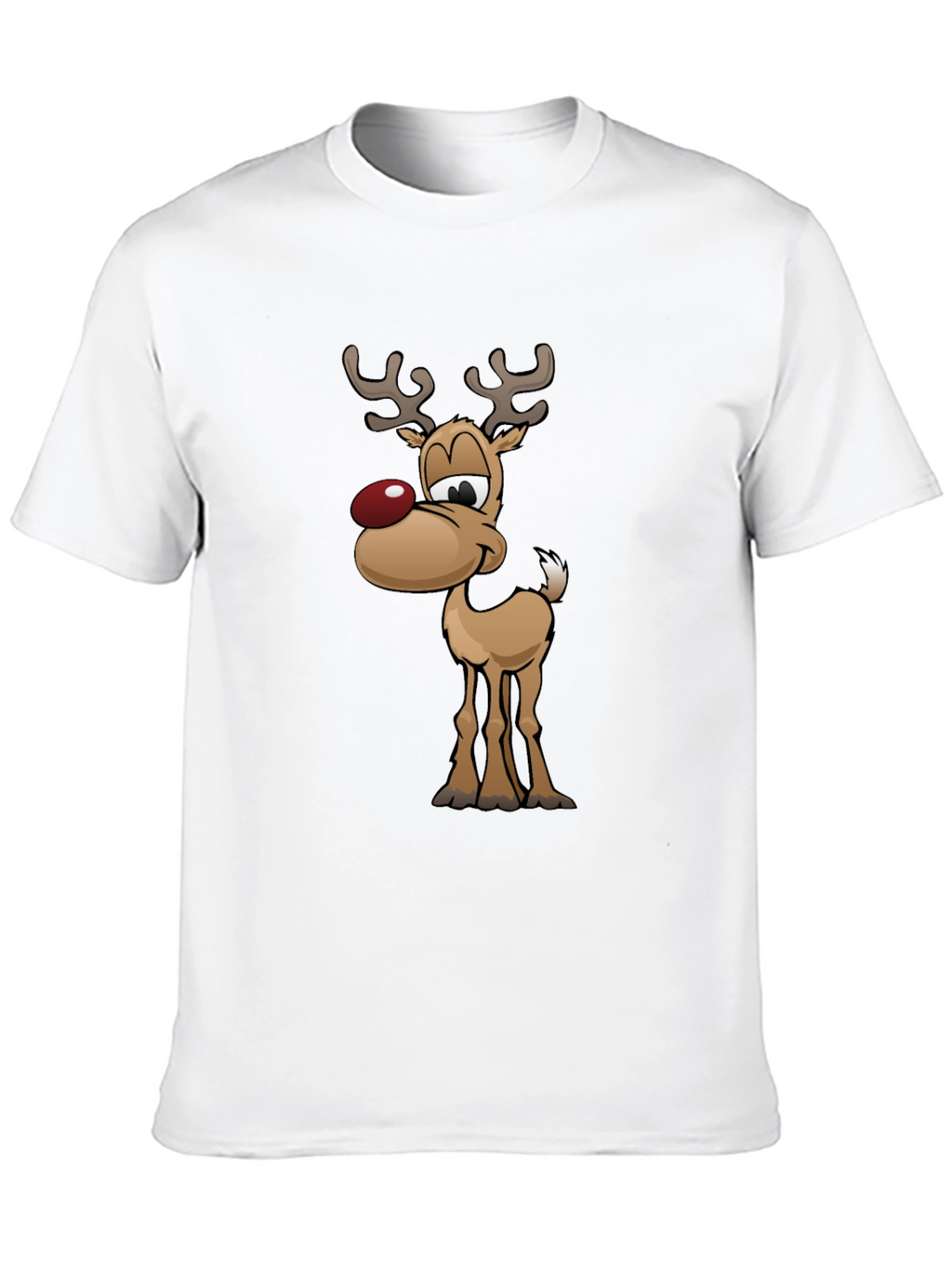 Festive Reindeer Graphic Tee - Holiday Fun!