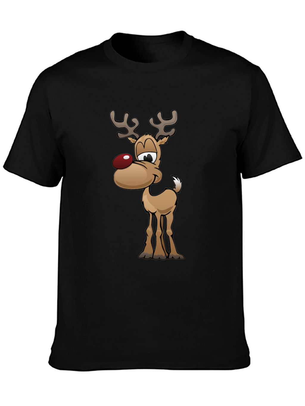Festive Reindeer Graphic Tee - Holiday Fun!