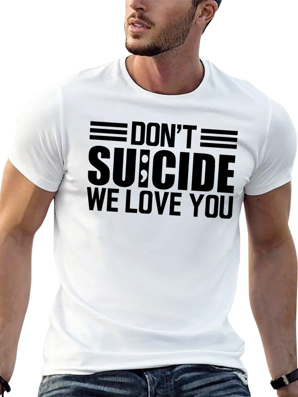 Dont Suicide We Love You T-Shirt - Black