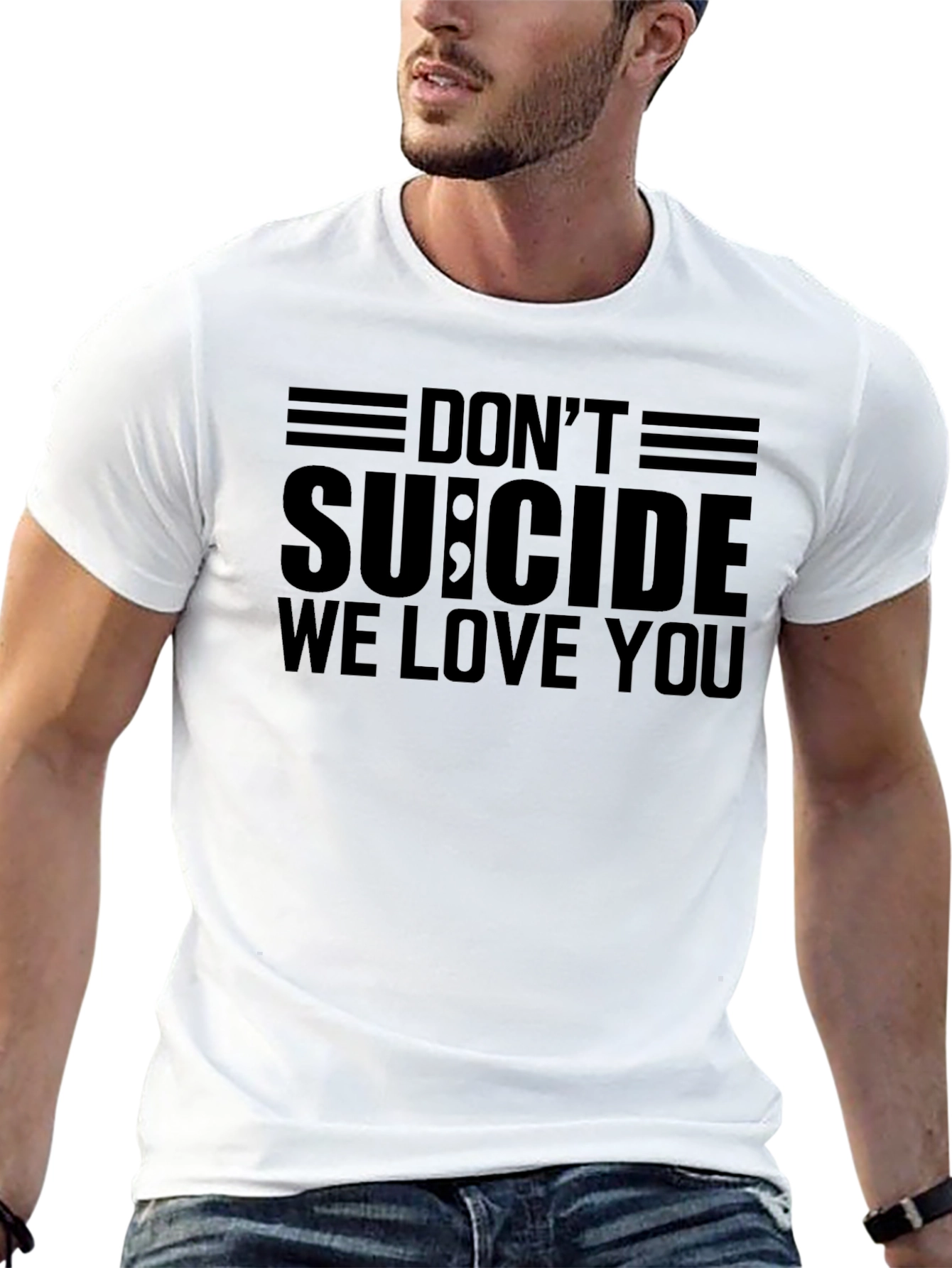 Dont Suicide We Love You T-Shirt - Black