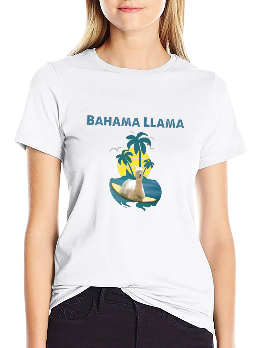 Bahama Llama T-Shirt - Surfs Up!