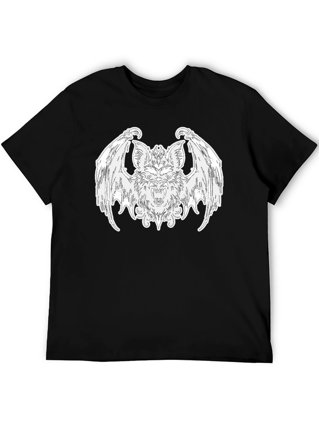 Bat Graphic Tee - Gothic Style