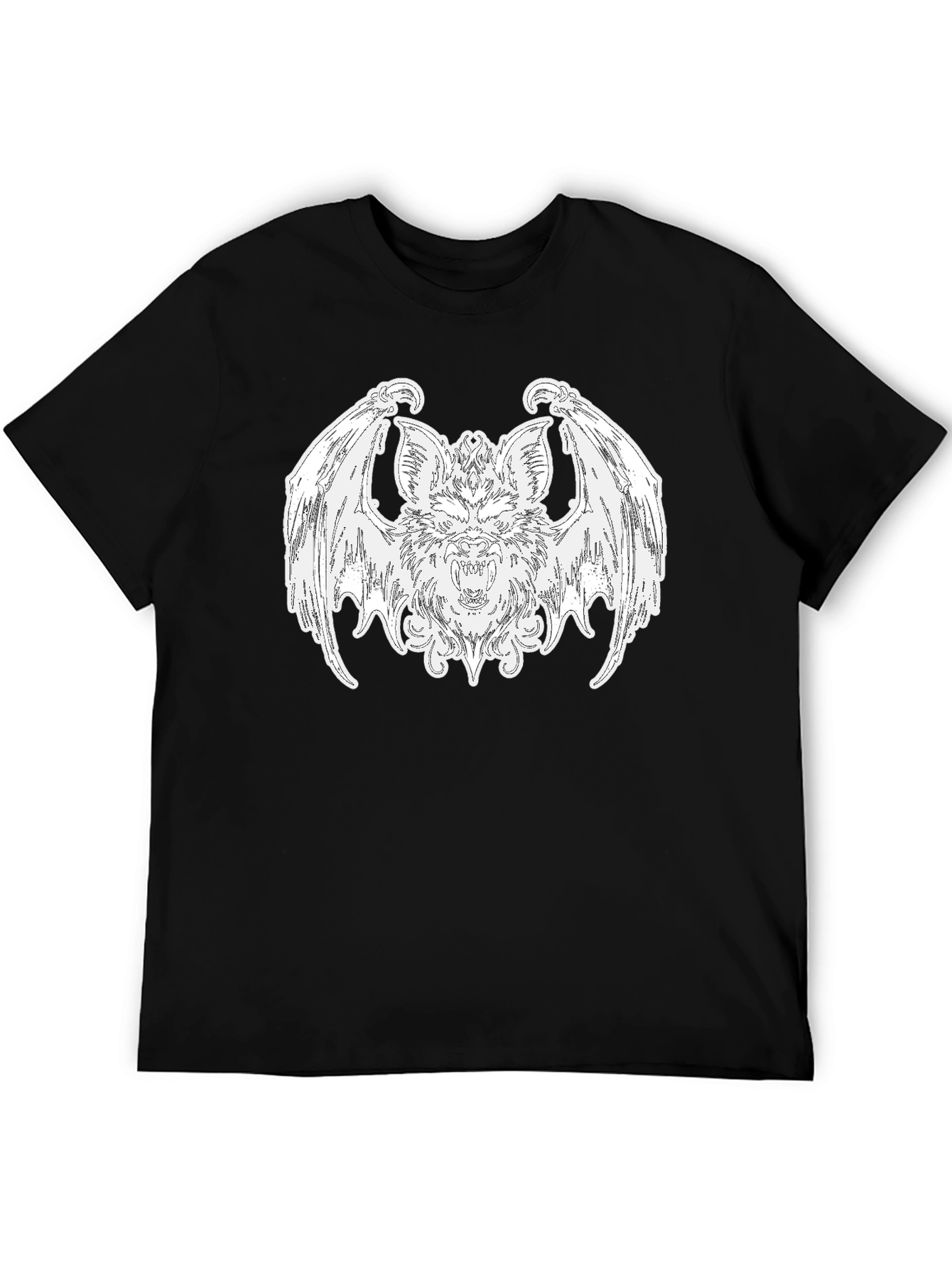 Bat Graphic Tee - Gothic Style