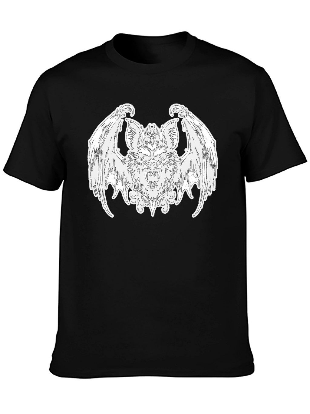 Bat Graphic Tee - Gothic Style