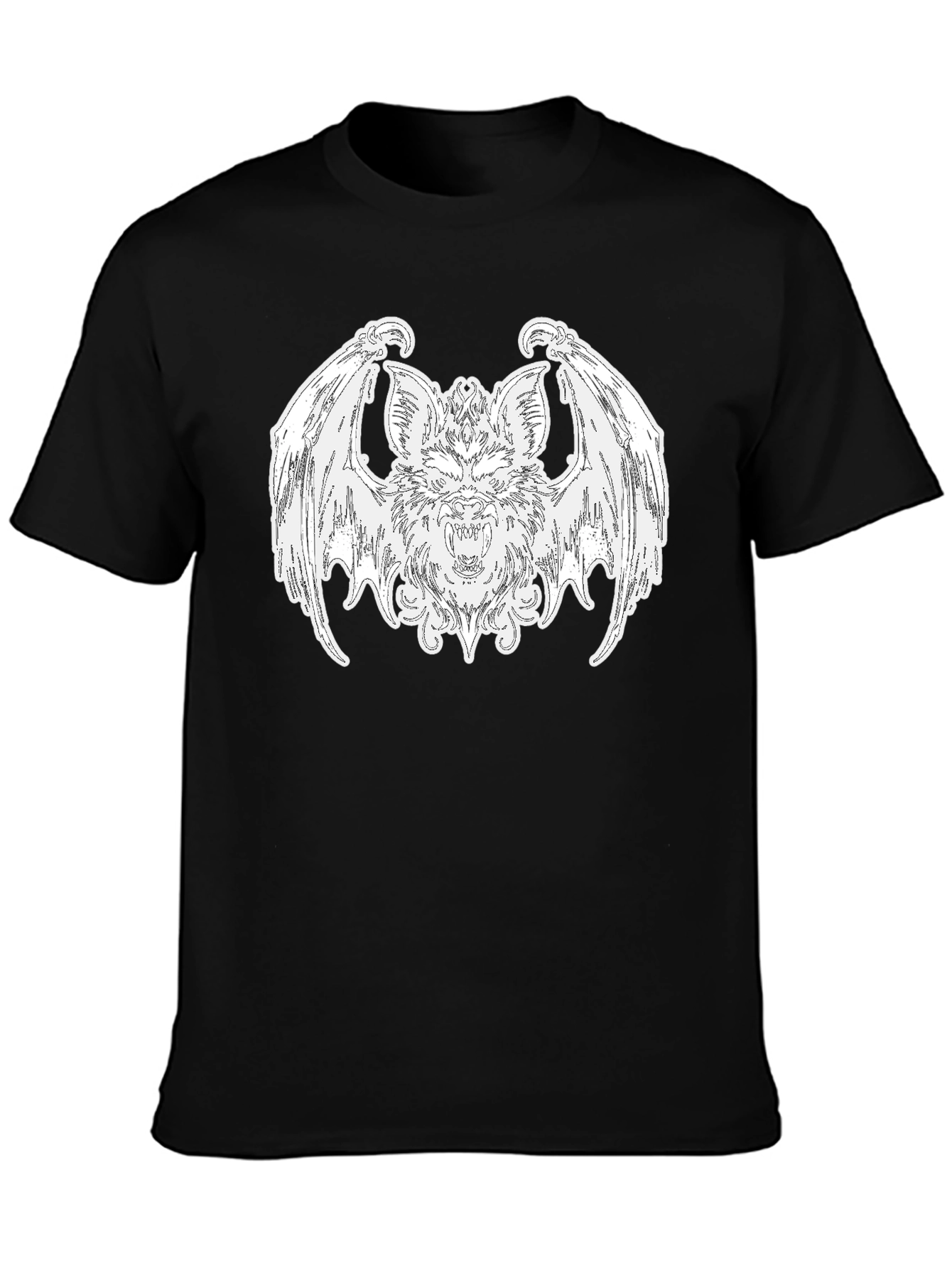 Bat Graphic Tee - Gothic Style