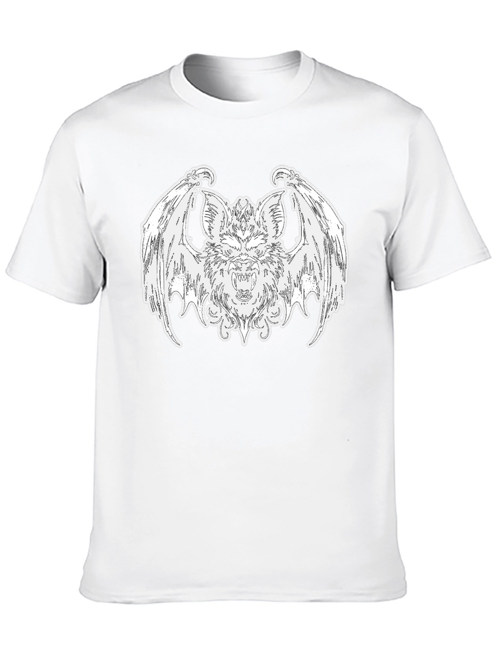 Bat Graphic Tee - Gothic Style