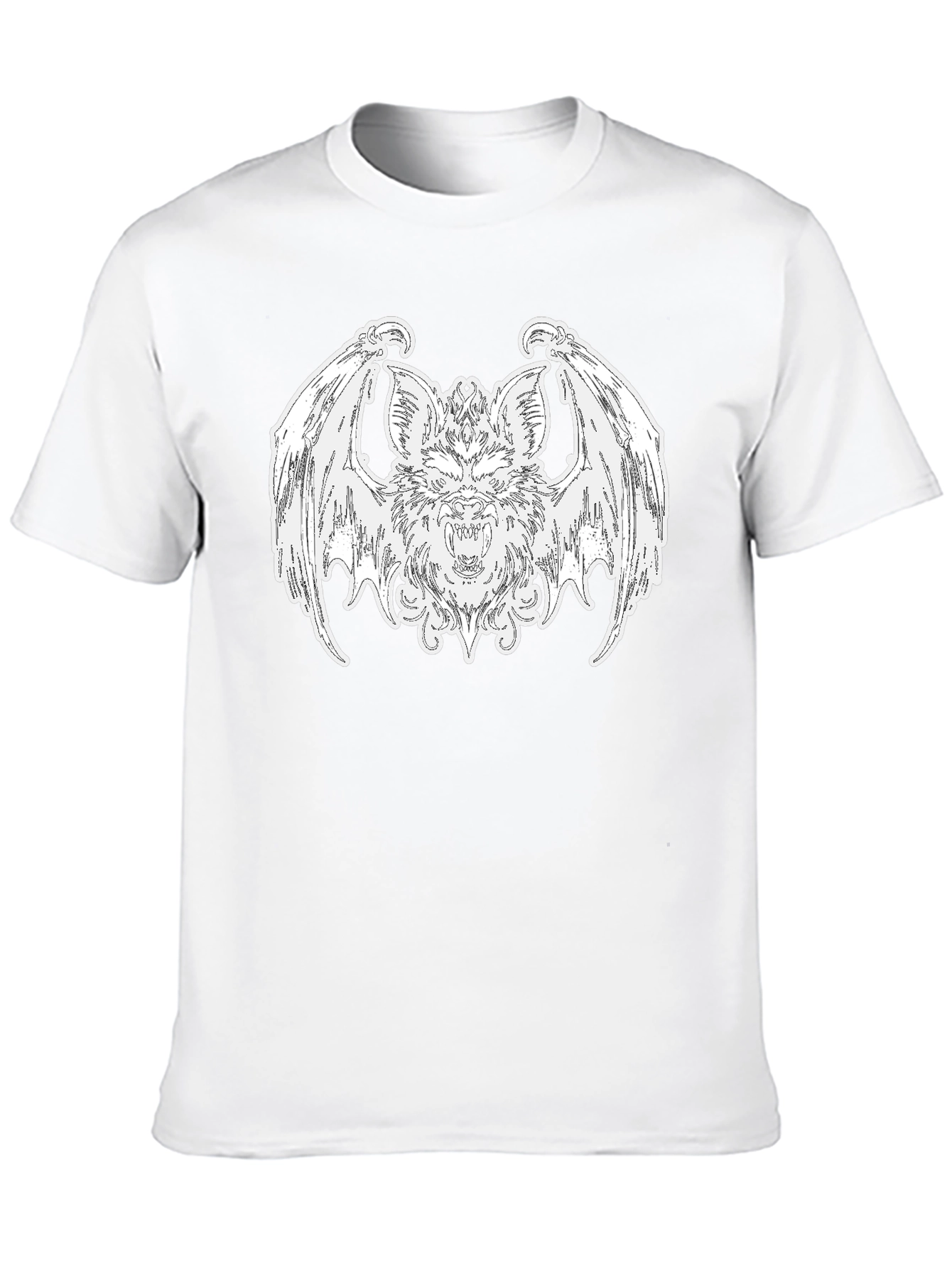 Bat Graphic Tee - Gothic Style