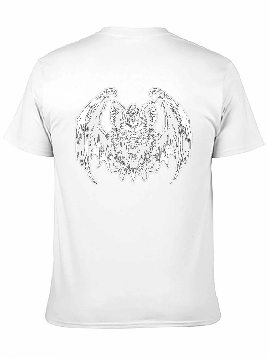 Bat Graphic Tee - Gothic Style