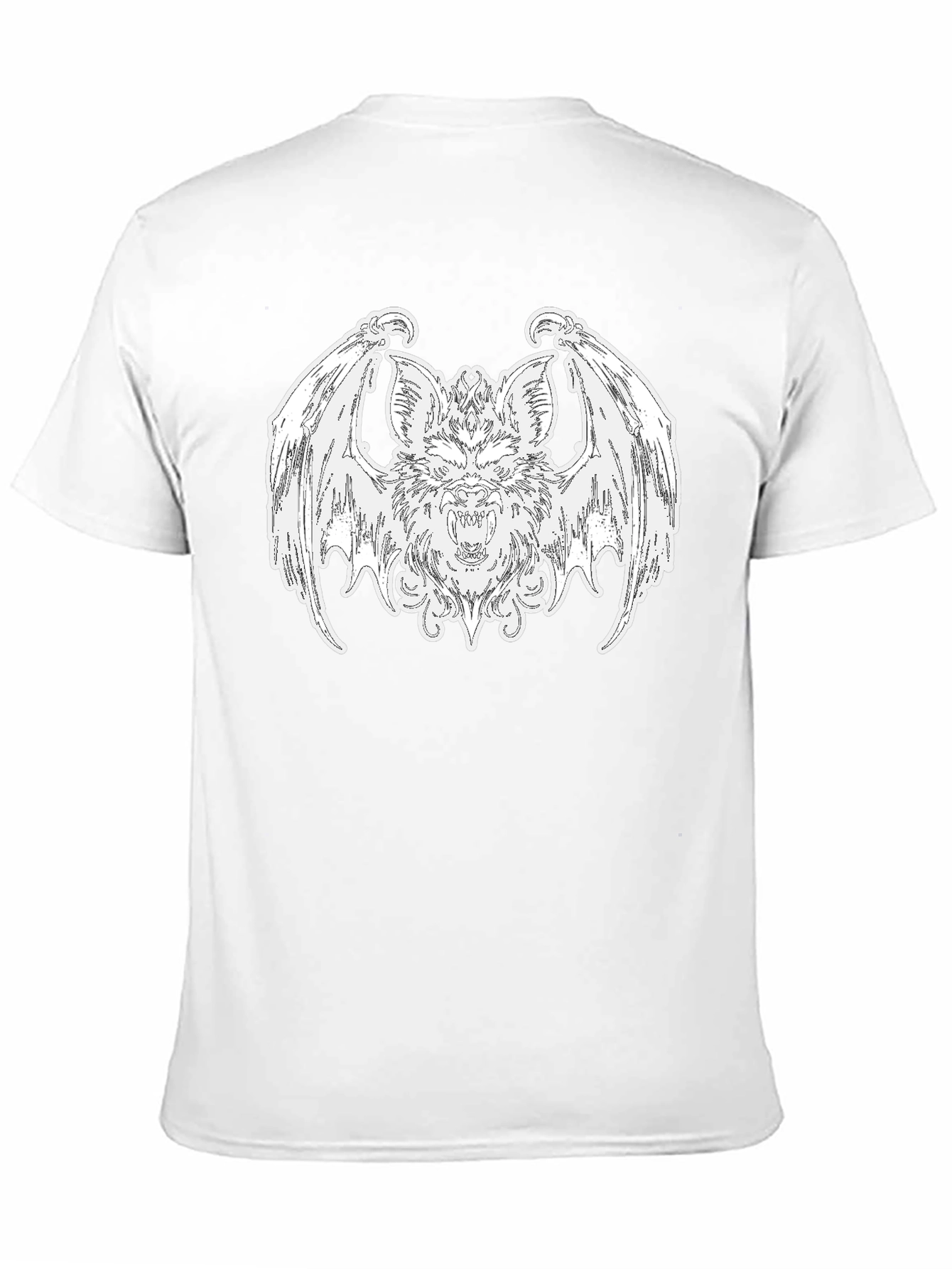 Bat Graphic Tee - Gothic Style