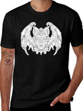 Bat Graphic Tee - Gothic Style