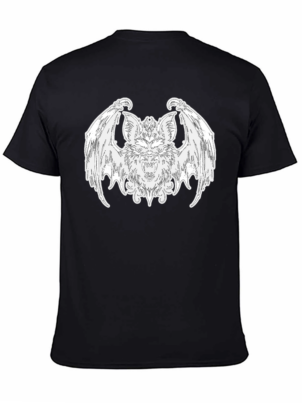 Bat Graphic Tee - Gothic Style