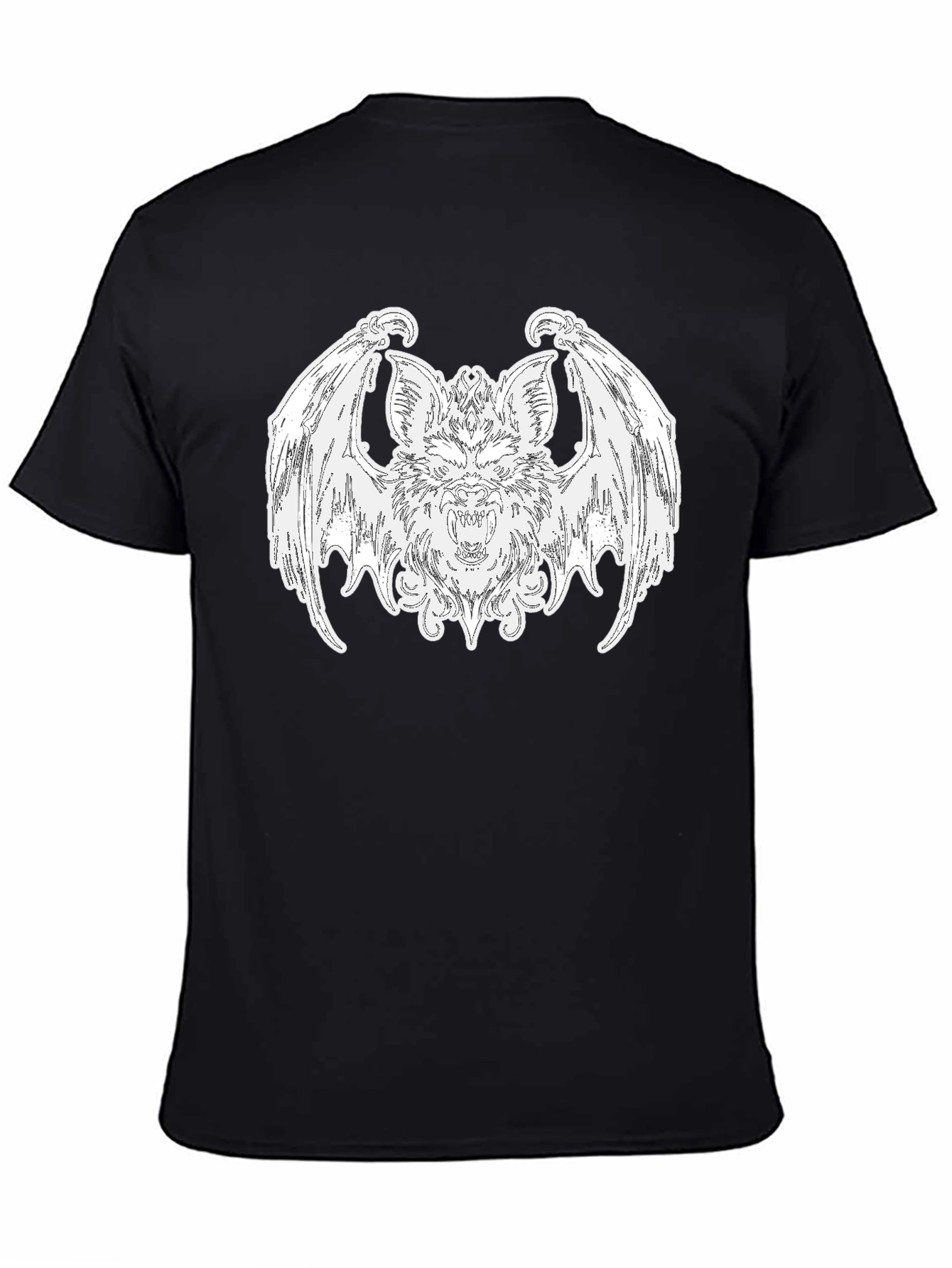 Bat Graphic Tee - Gothic Style