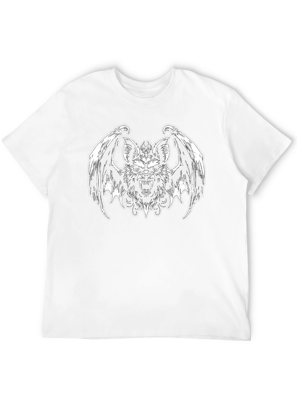 Bat Graphic Tee - Gothic Style