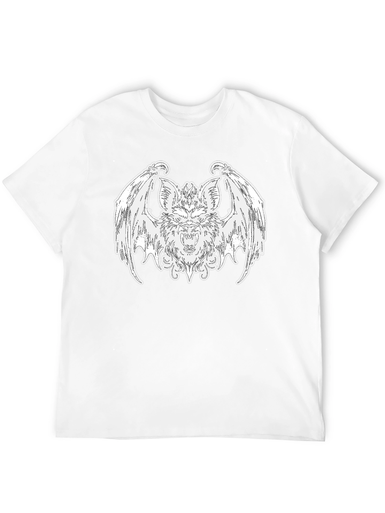 Bat Graphic Tee - Gothic Style
