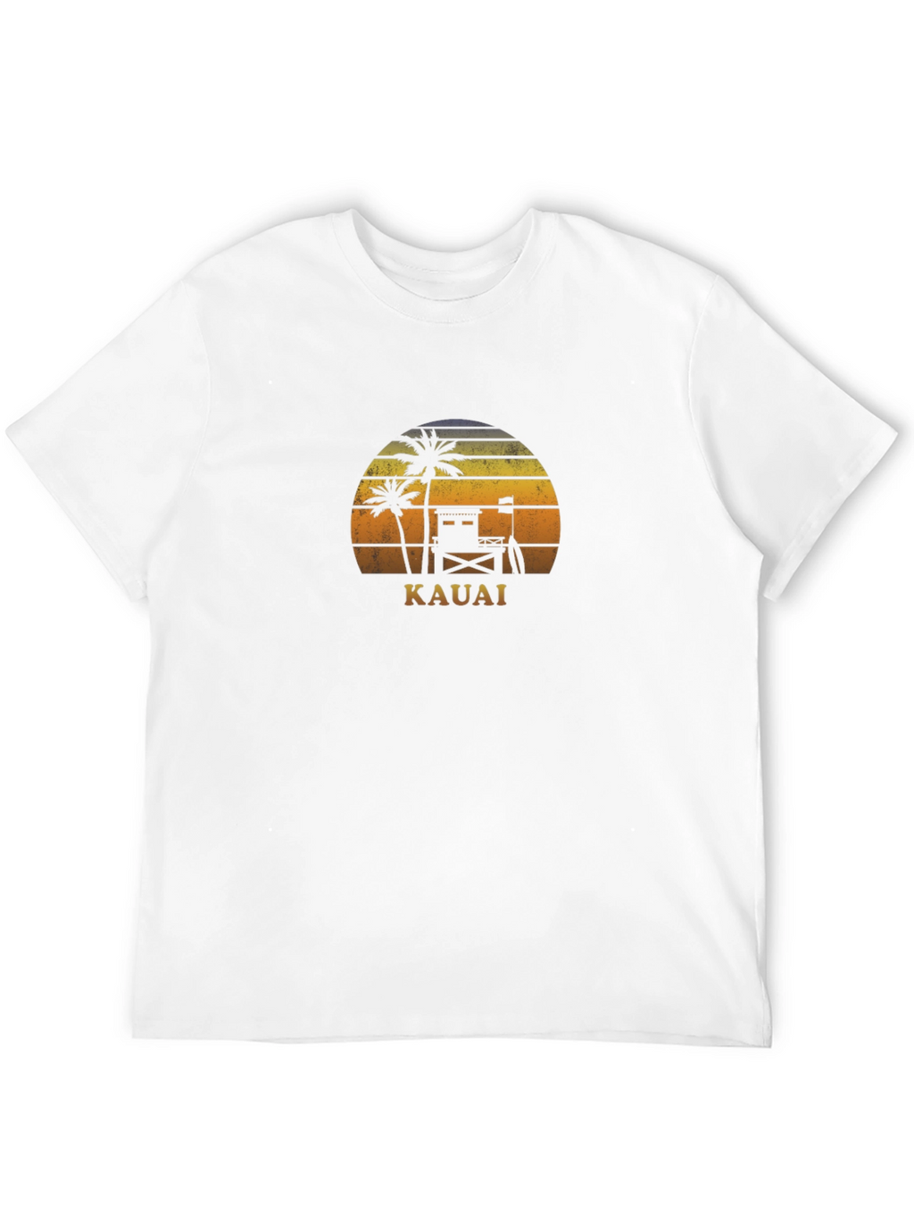 Kauai Sunset Graphic Tee - Tropical Vacation Shirt