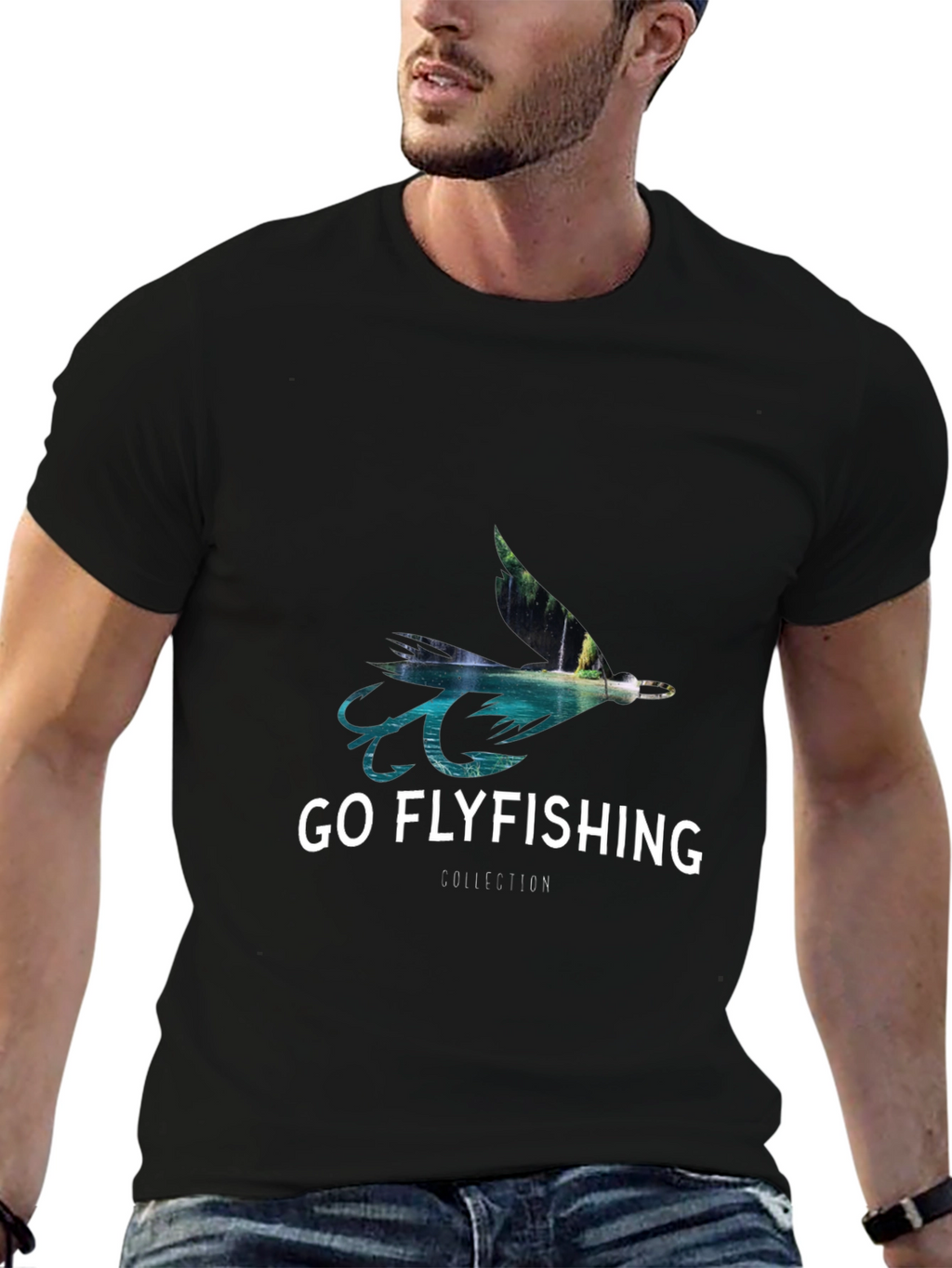 Go Flyfishing T-Shirt - Nature Collection