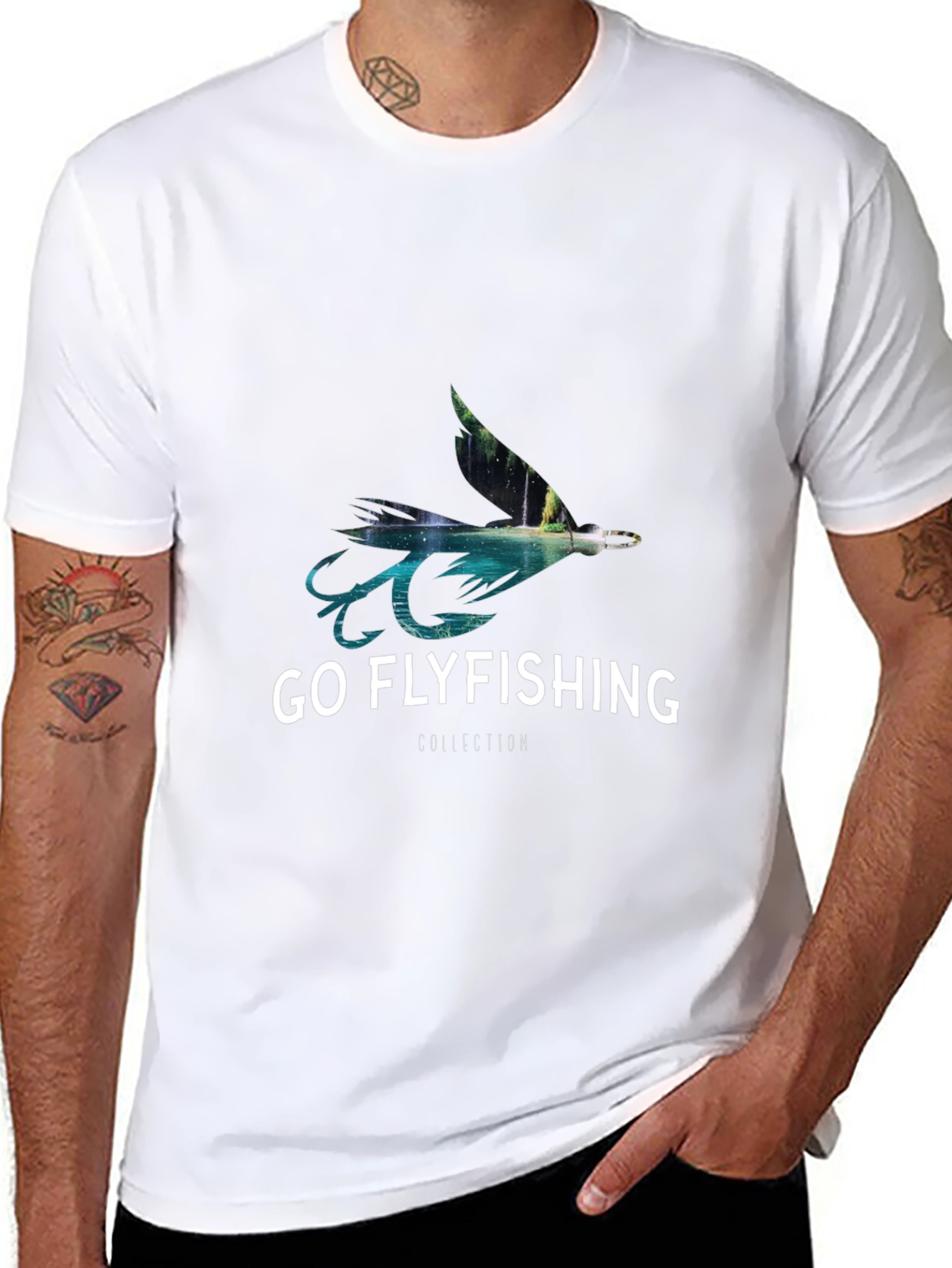 Go Flyfishing T-Shirt - Nature Collection