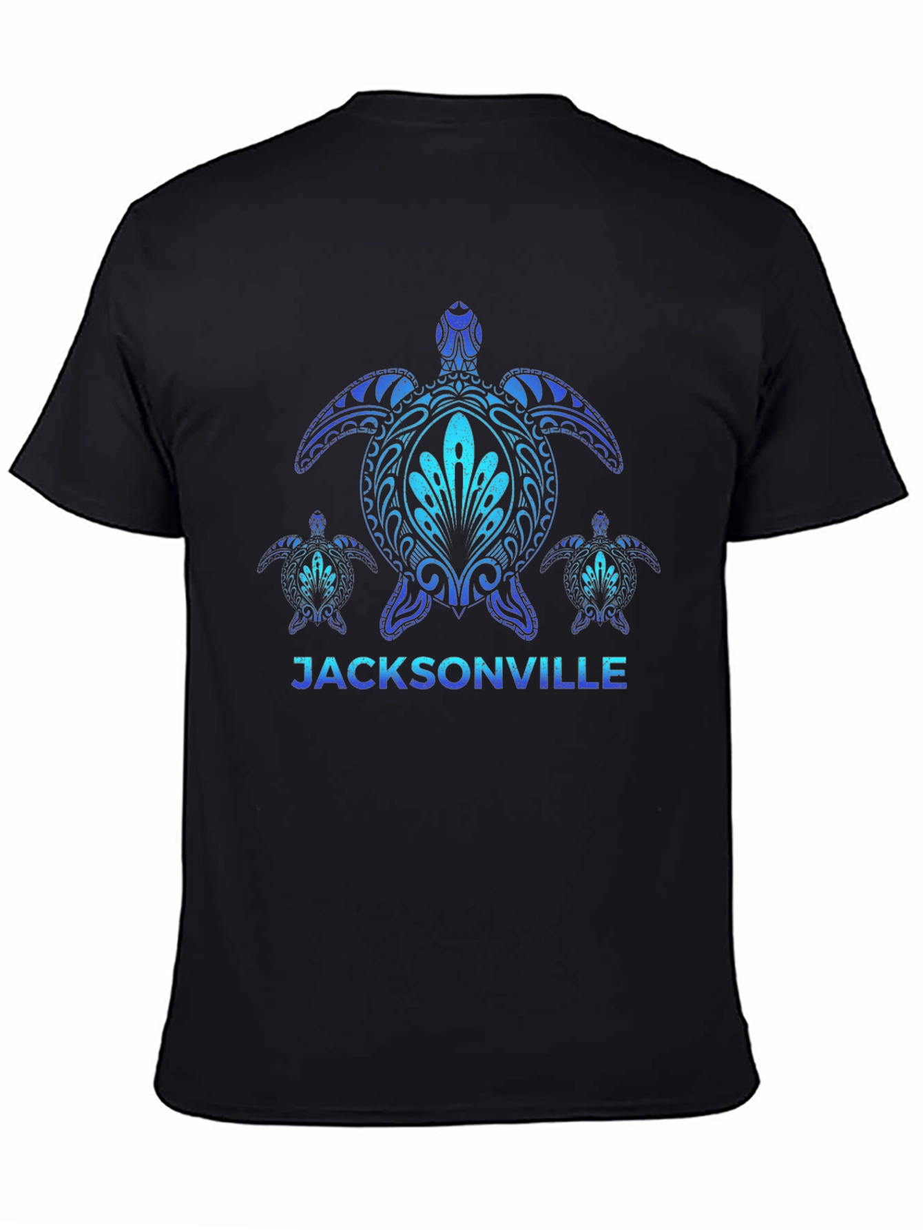 Jacksonville Turtle Graphic T-Shirt - Black