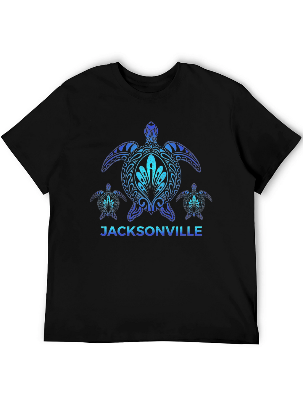 Jacksonville Turtle Graphic T-Shirt - Black