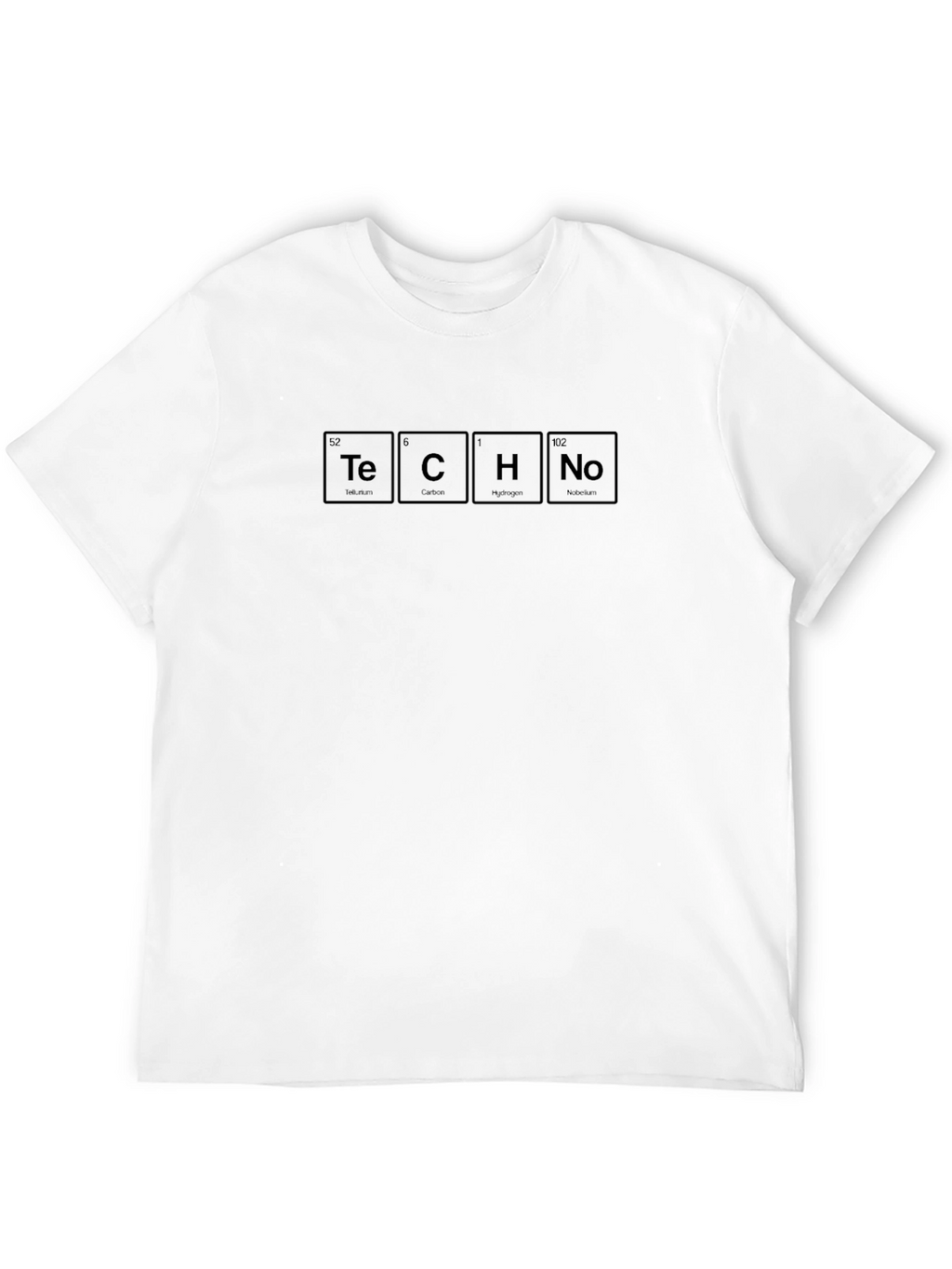 TECHNO Periodic Table Inspired Black T-Shirt