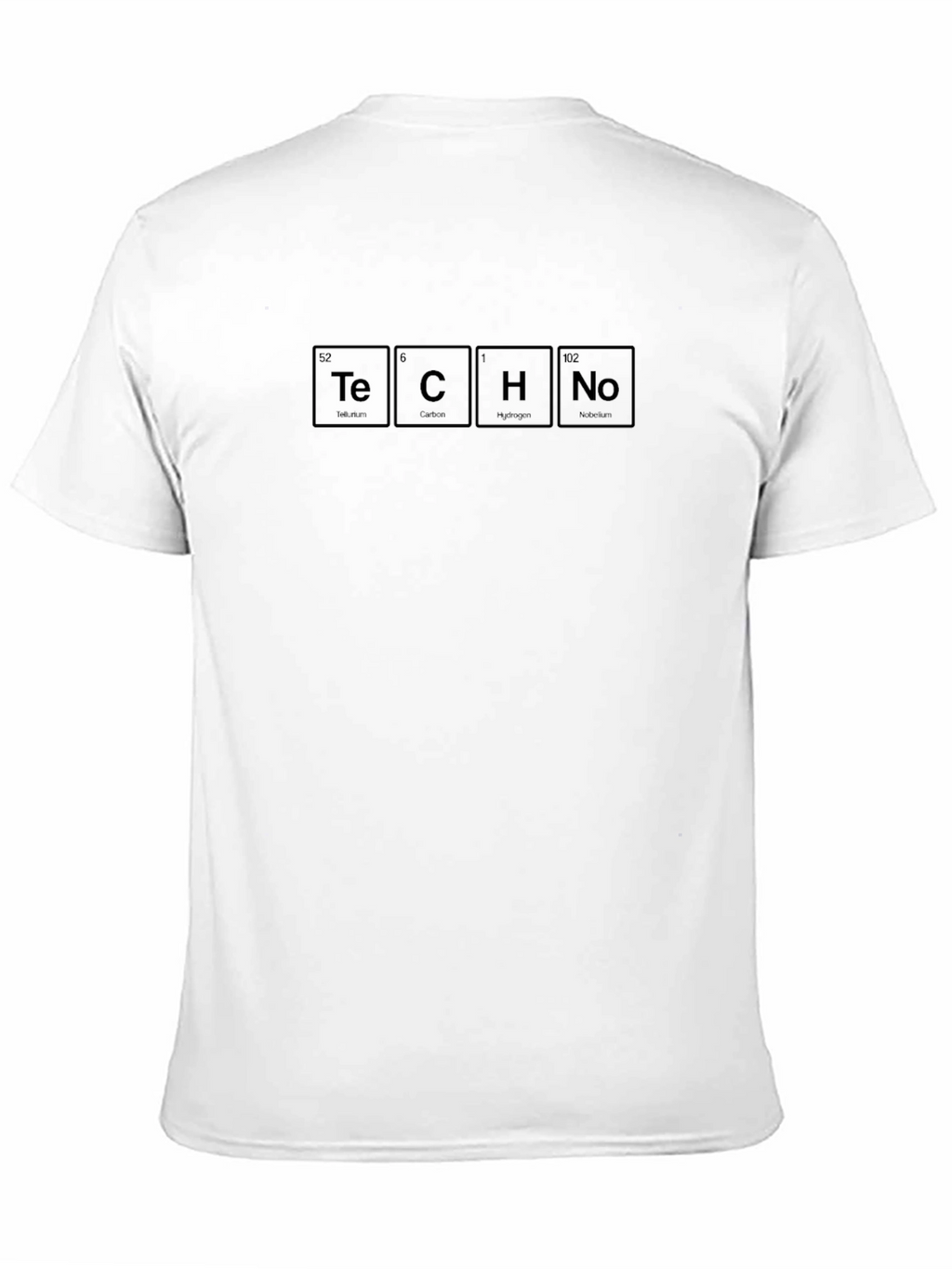 TECHNO Periodic Table Inspired Black T-Shirt