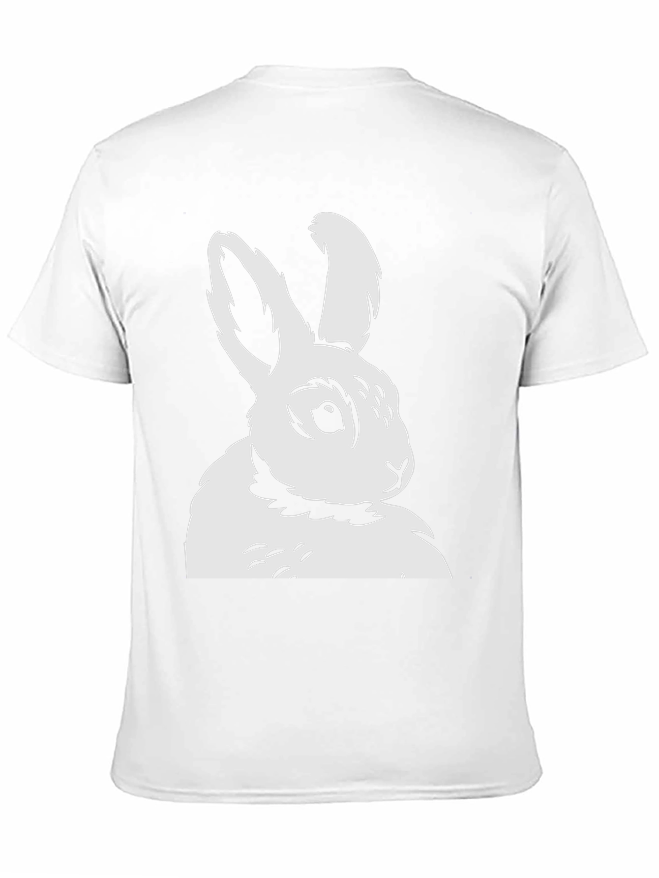 Bunny Graphic Tee - Black Cotton T-Shirt