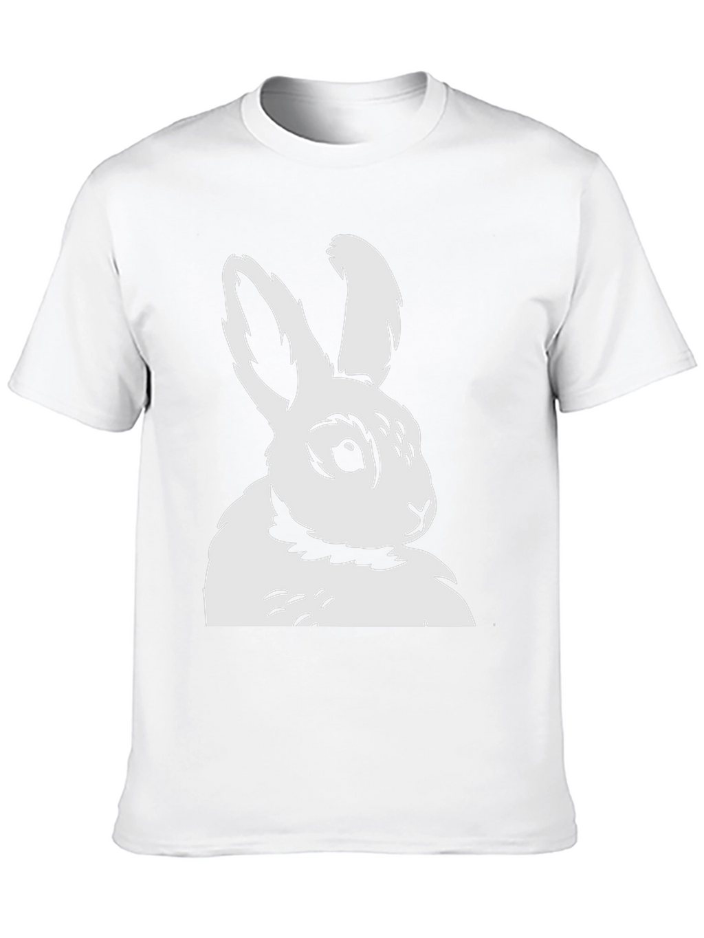 Bunny Graphic Tee - Black Cotton T-Shirt