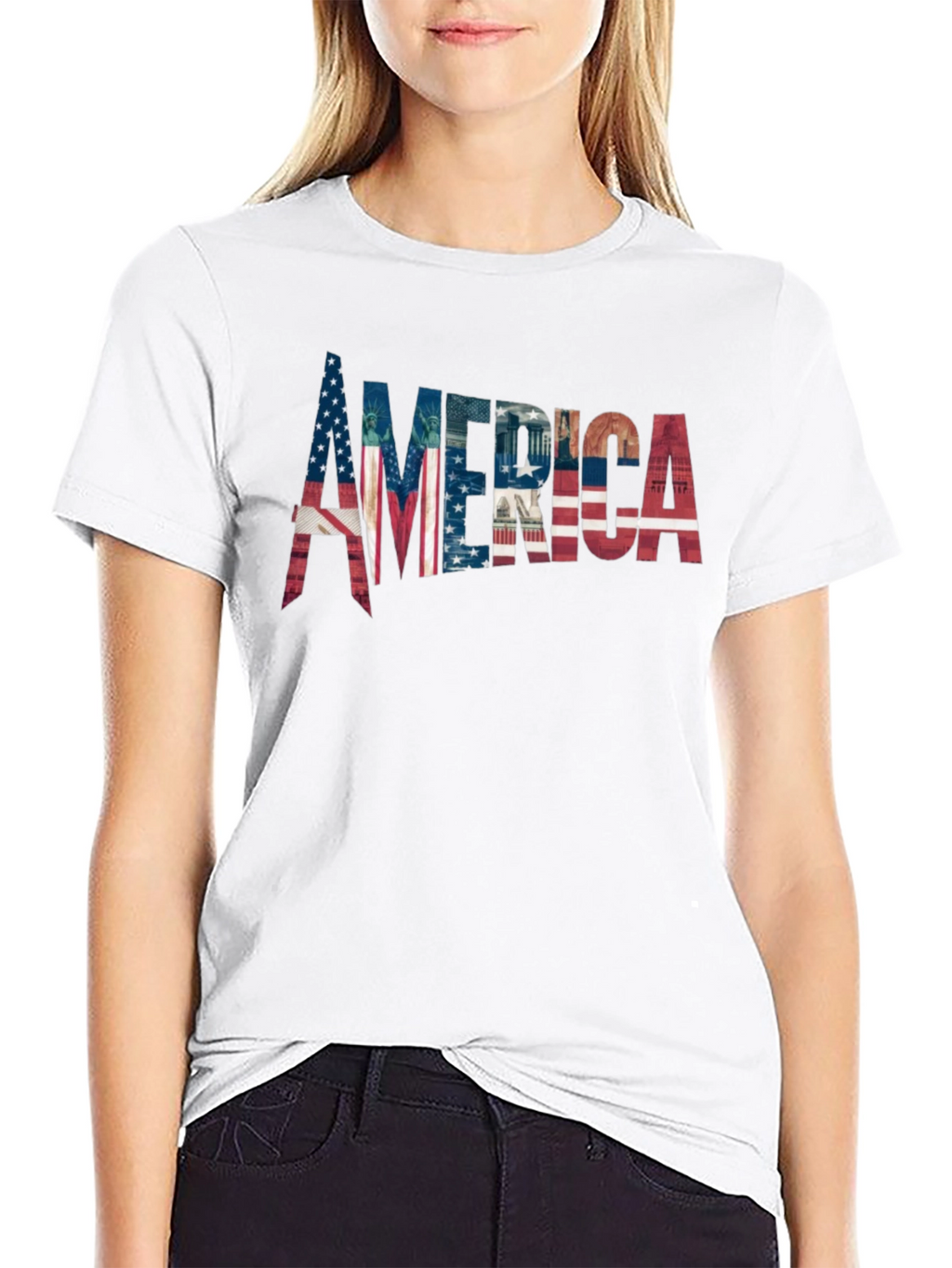American Flag Graphic T-Shirt