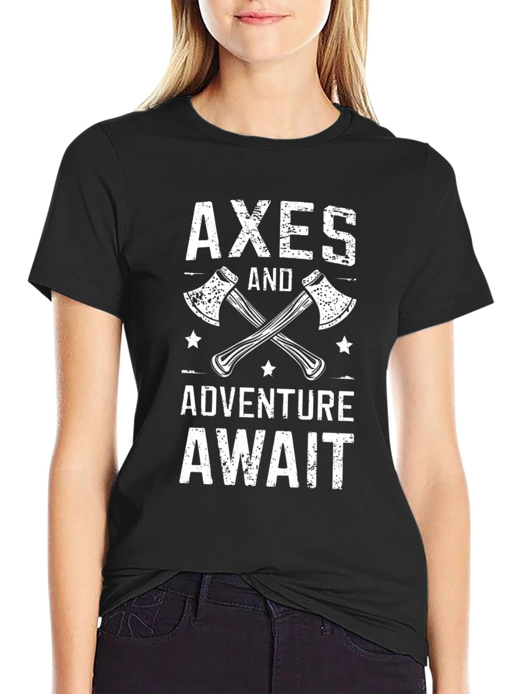 Axes Adventure Await T-Shirt - Black