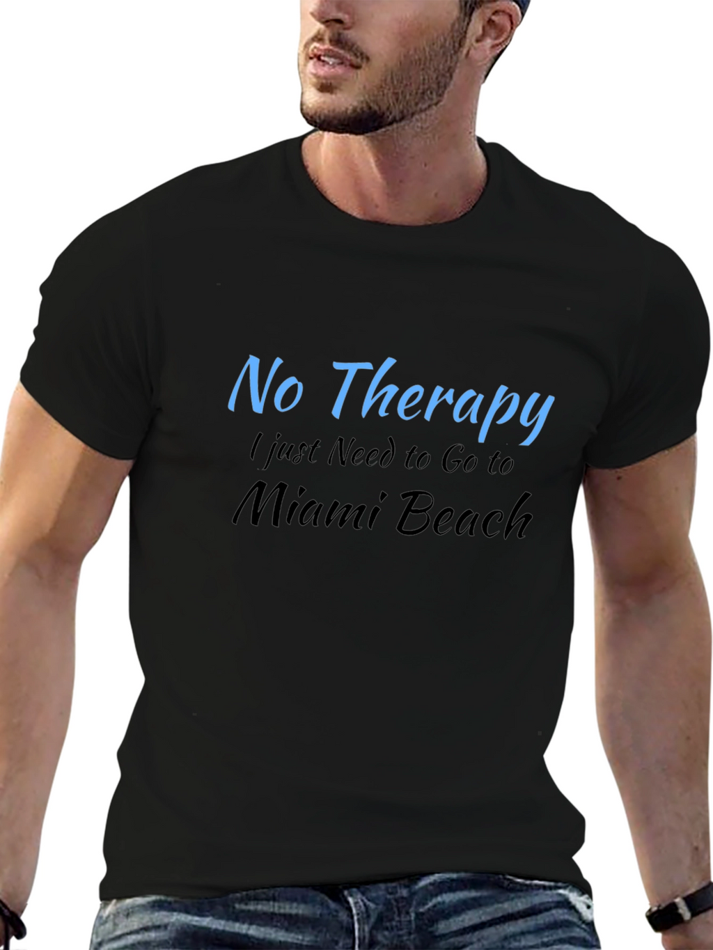 Miami Beach Therapy T-Shirt | Soft Cotton Tee