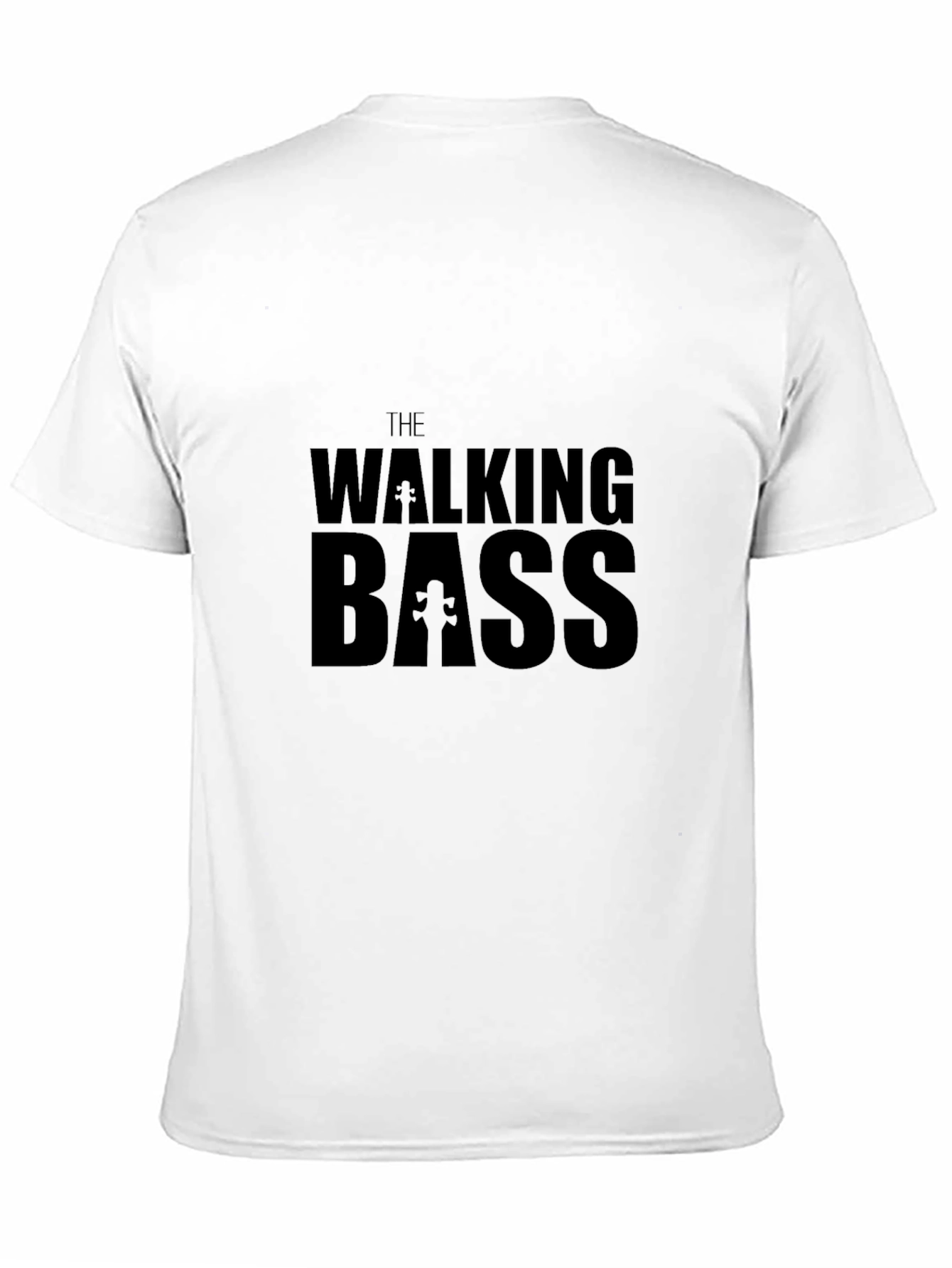 The Walking Bass Black T-Shirt - Funny Music Tee