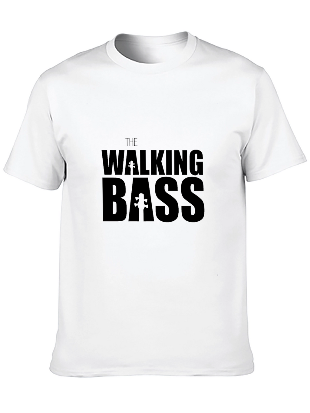 The Walking Bass Black T-Shirt - Funny Music Tee
