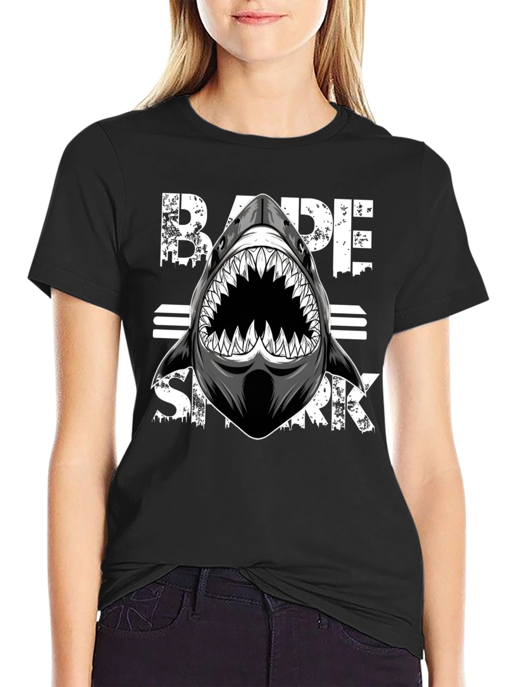 BAPE Shark Graphic Black T-Shirt