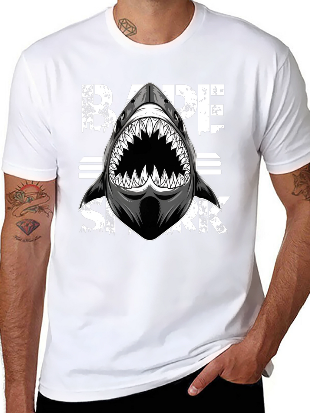 BAPE Shark Graphic Black T-Shirt