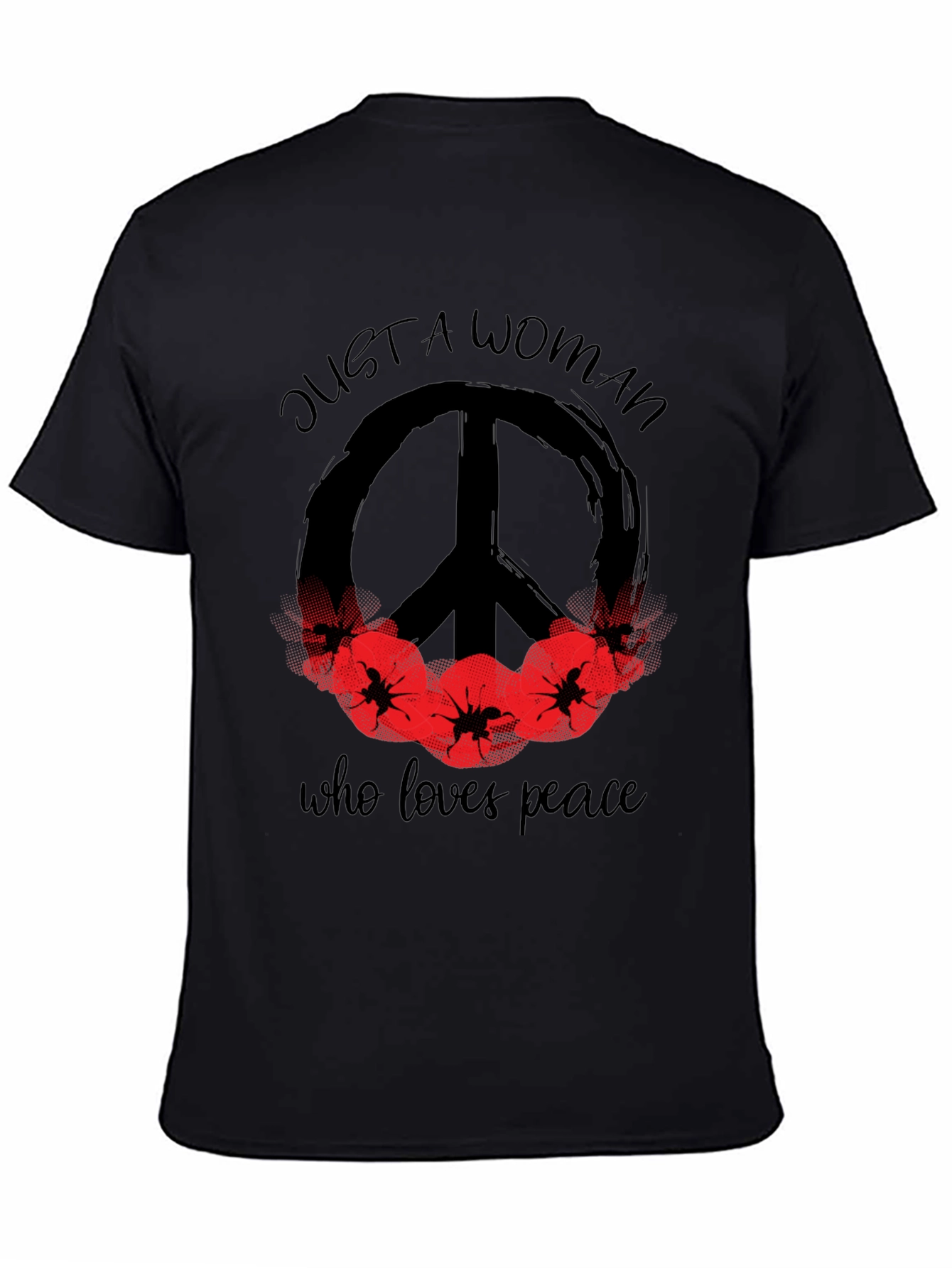 Peace Loving Woman Graphic T-Shirt