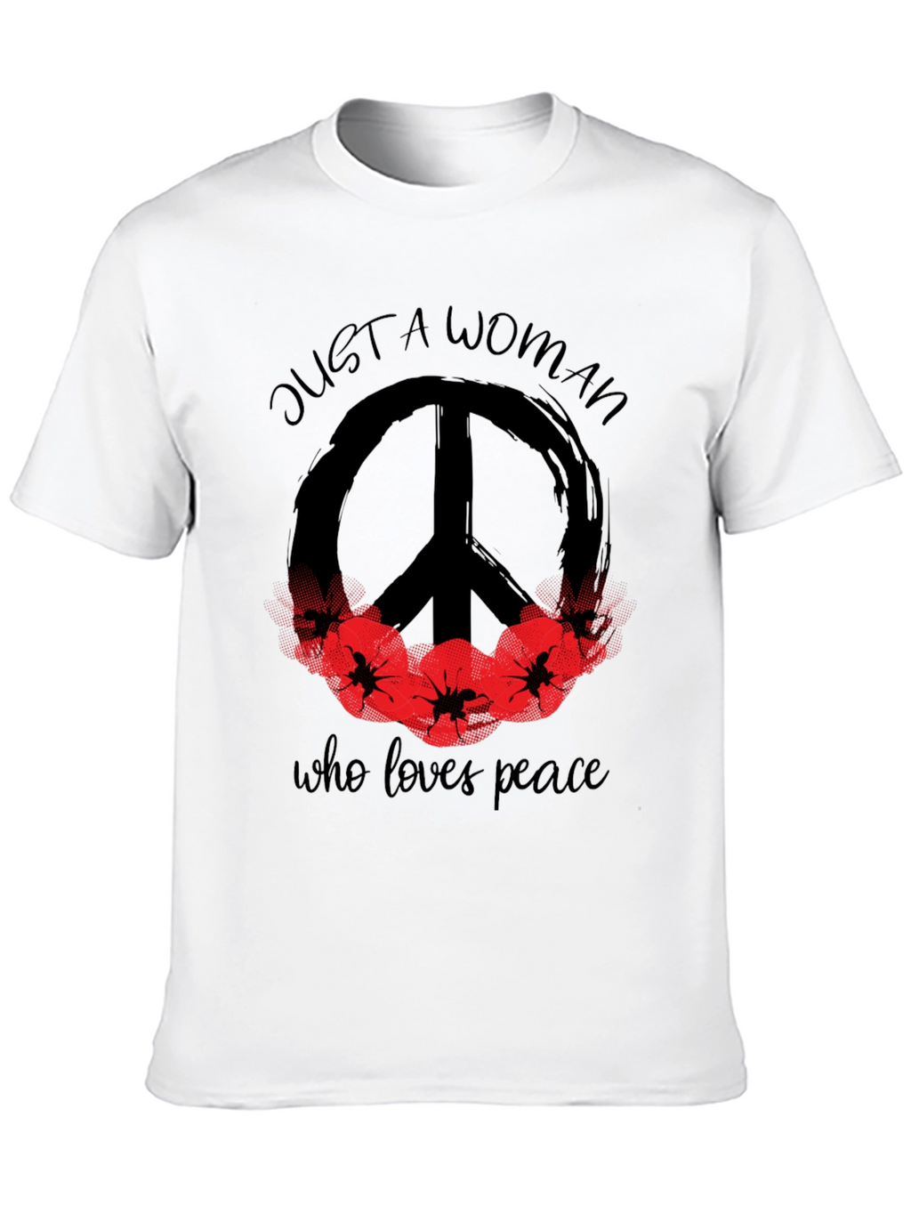 Peace Loving Woman Graphic T-Shirt