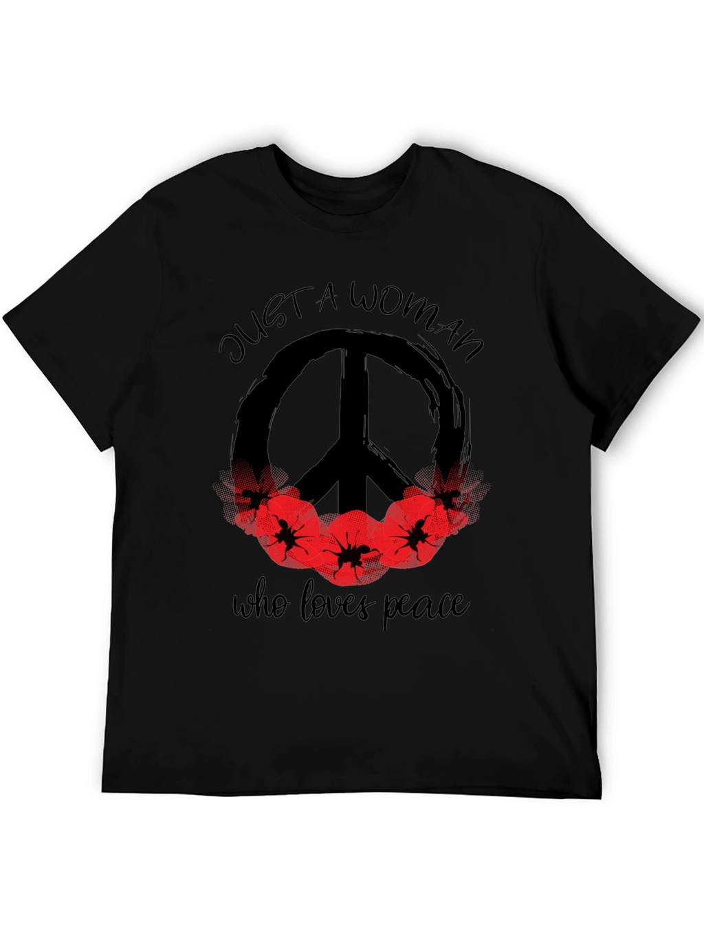 Peace Loving Woman Graphic T-Shirt
