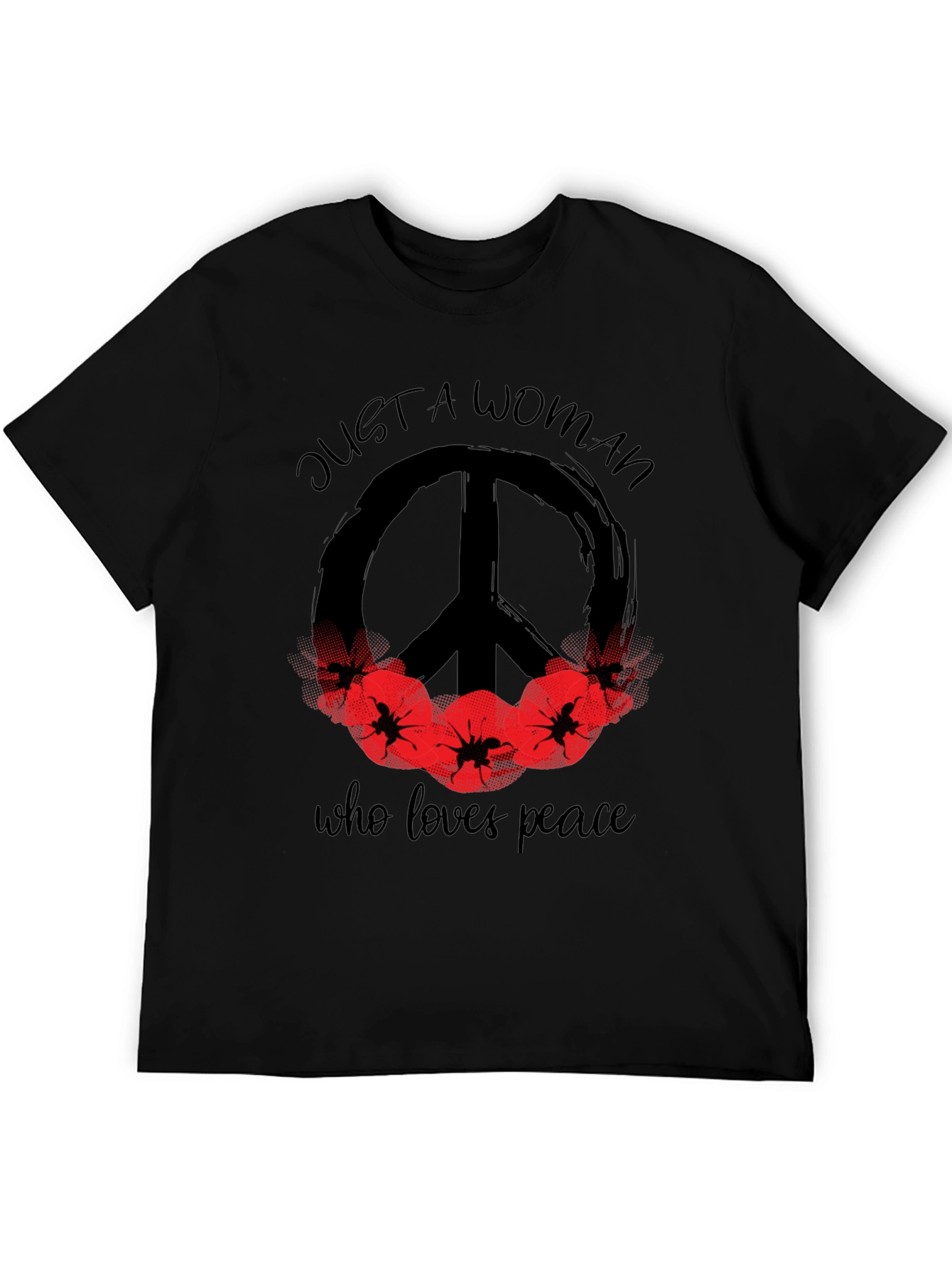 Peace Loving Woman Graphic T-Shirt