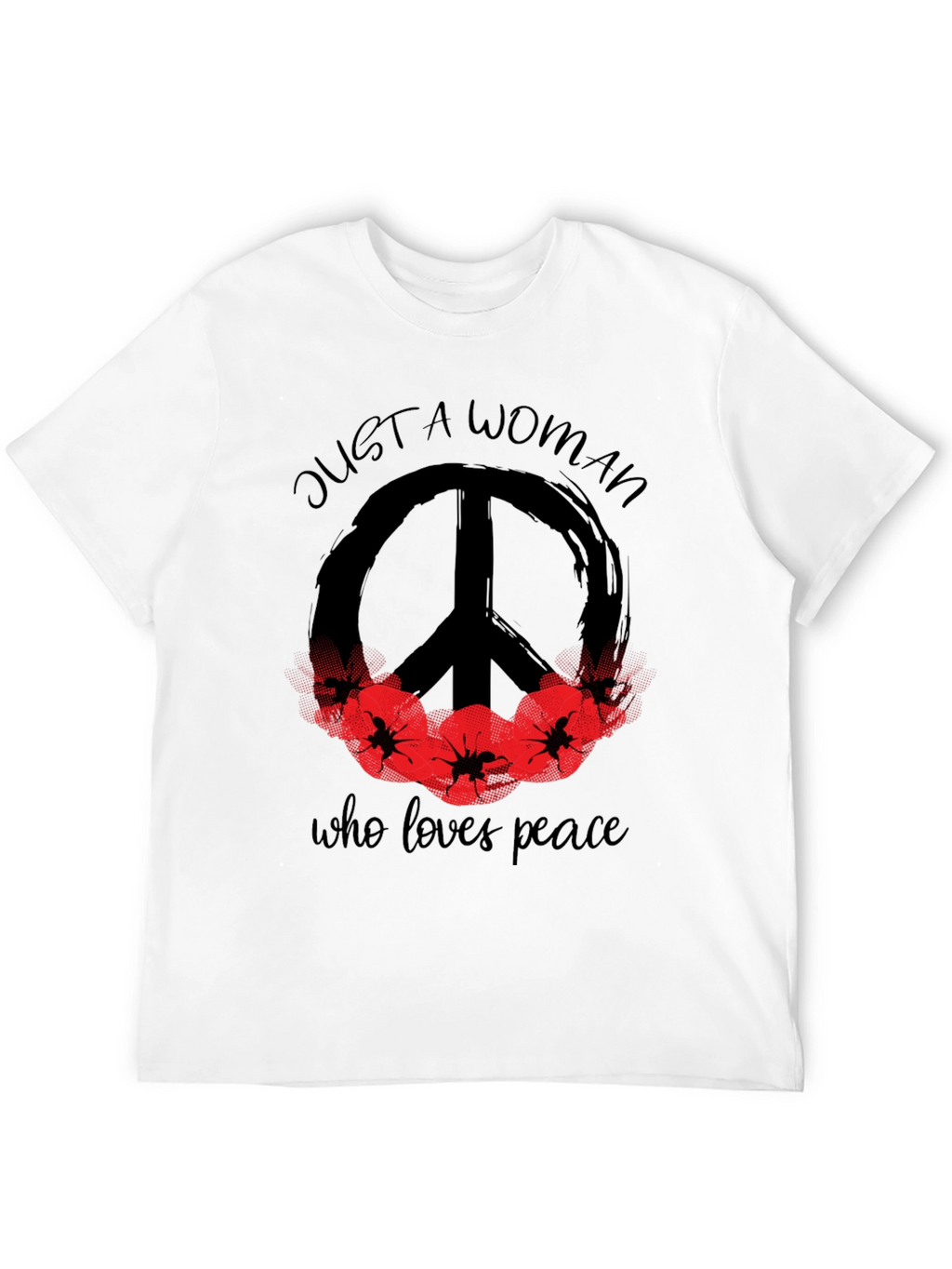 Peace Loving Woman Graphic T-Shirt