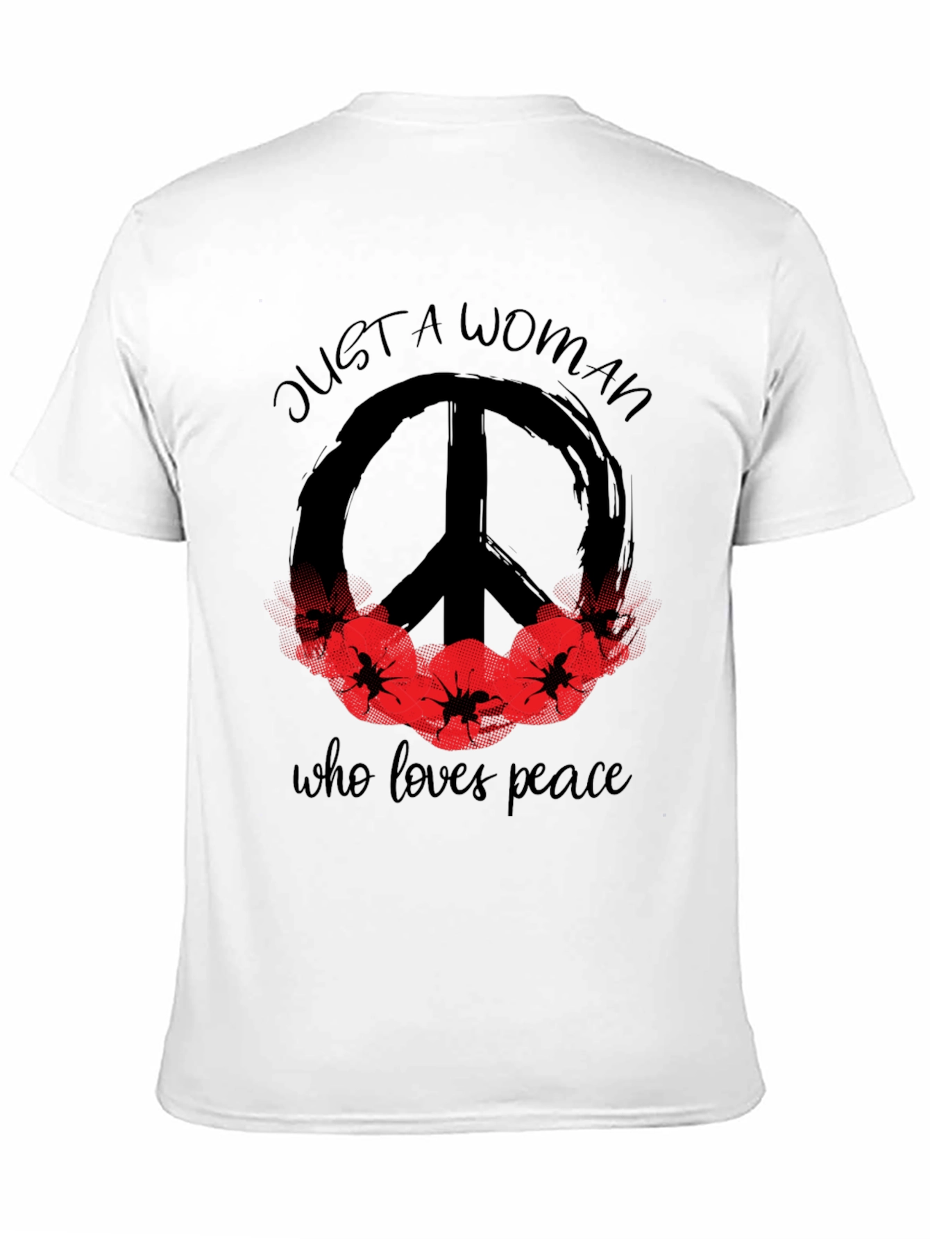 Peace Loving Woman Graphic T-Shirt